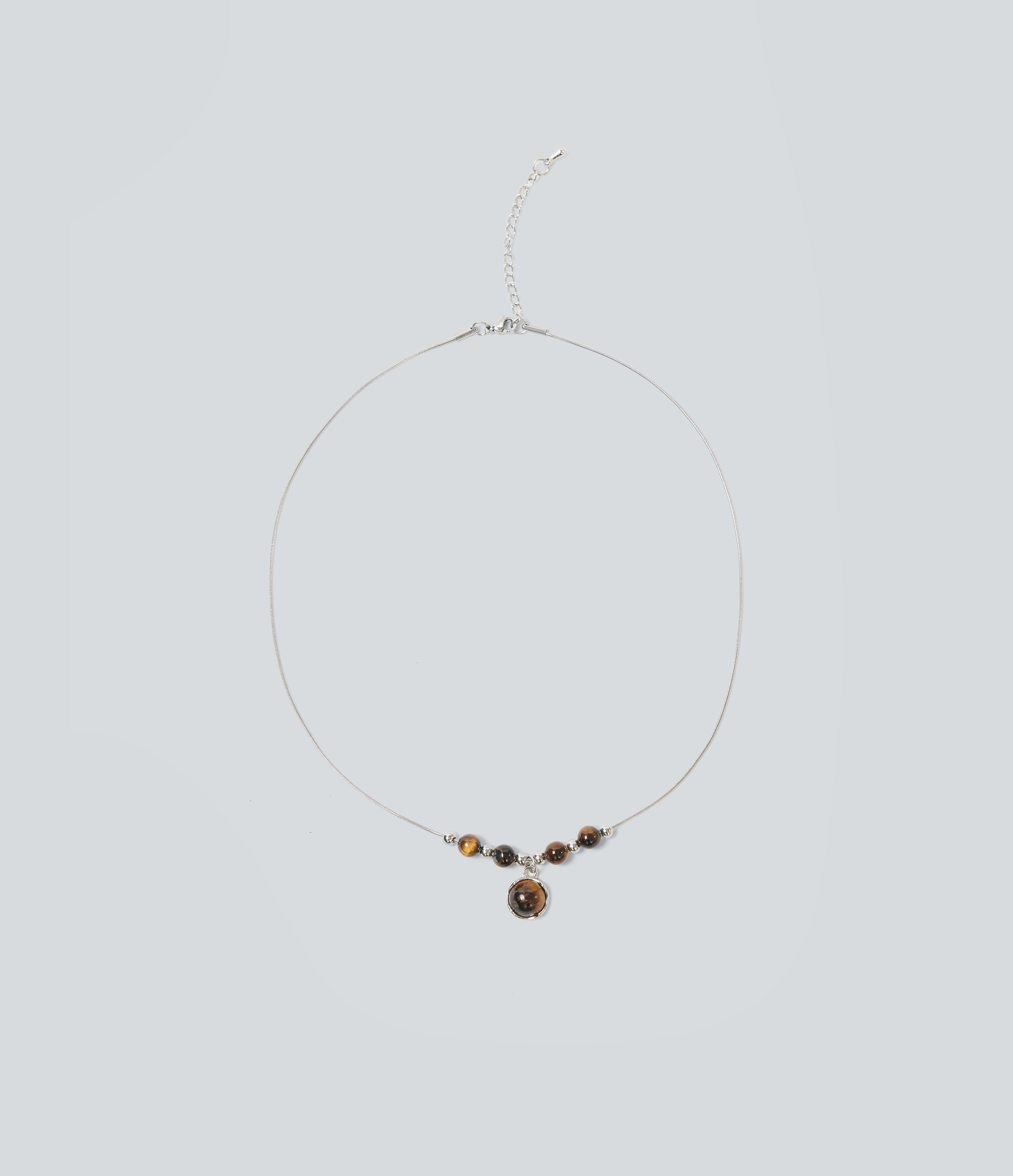 Alloy Beaded Pendant Vacation Style Necklace