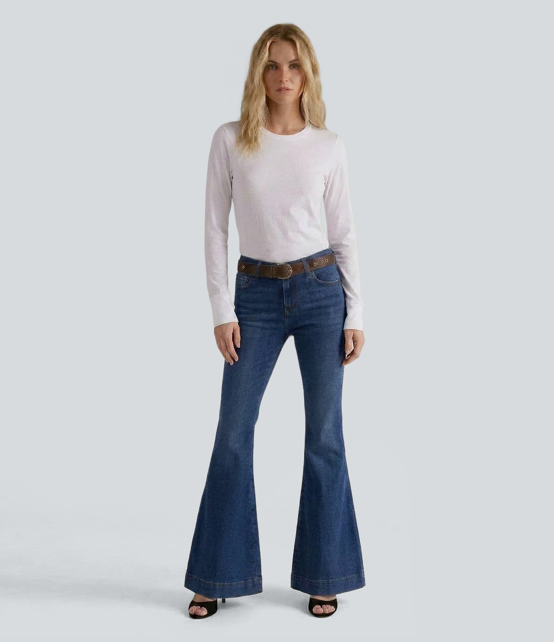 Halara Flex™ Mid Rise Flare Casual Jeans with Pockets