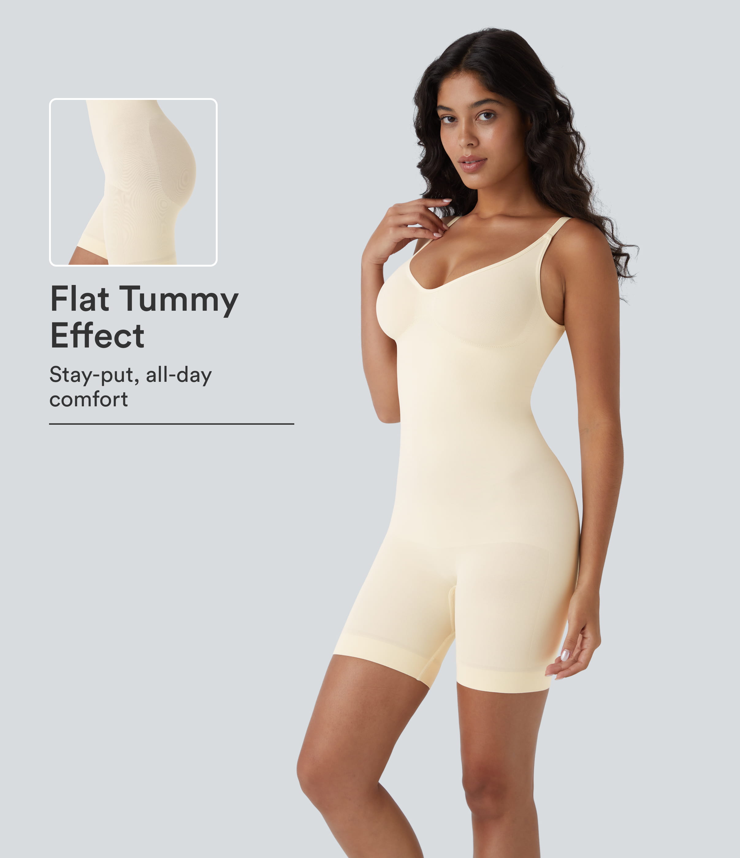 OneForm Seamless Flow Tummy Control Butt Lifting Lounge Sculpting Shapewear Bodysuit