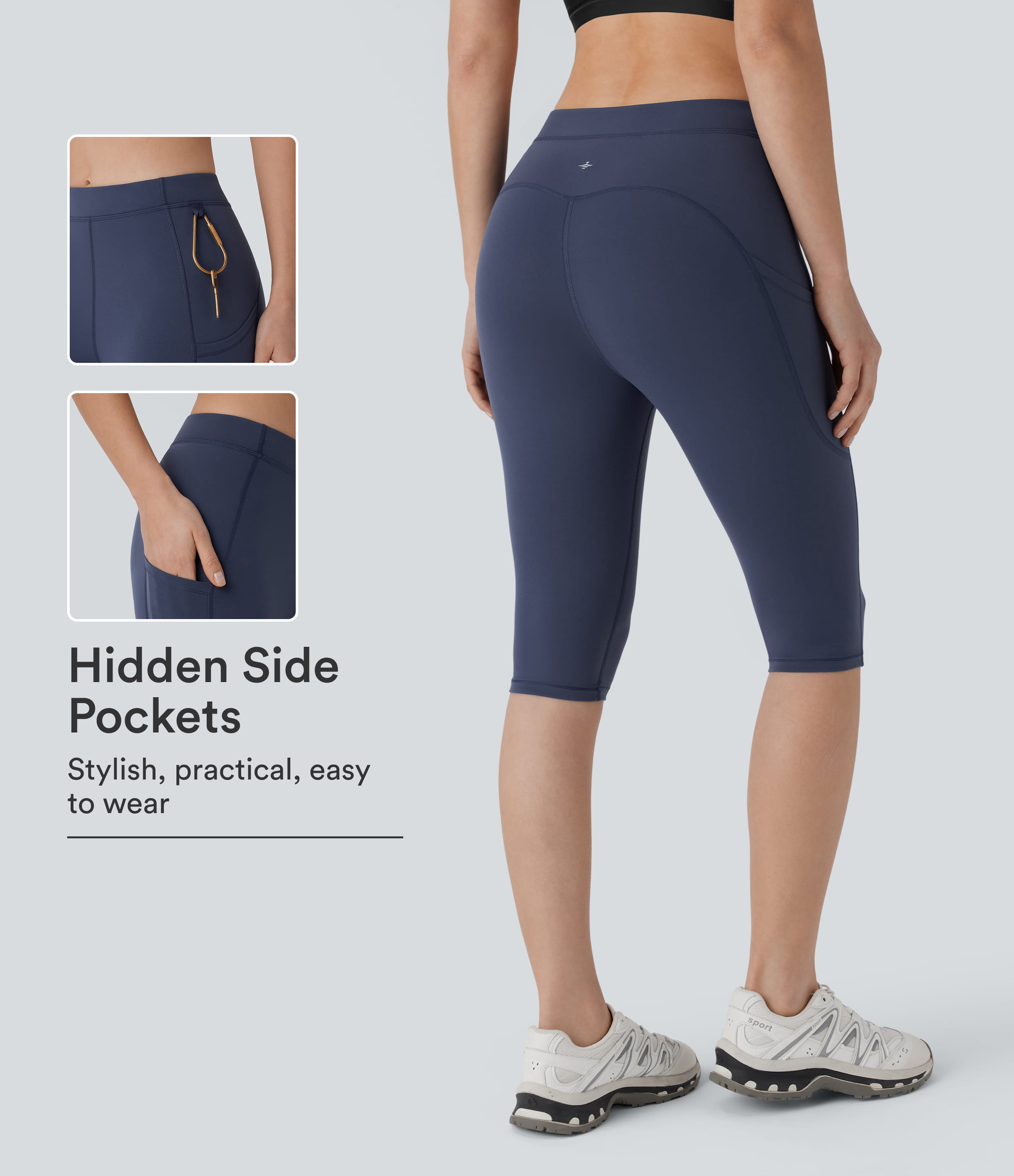 Halara UltraSculpt™ High Waisted Pocket Hiking Pedal Pusher Leggings