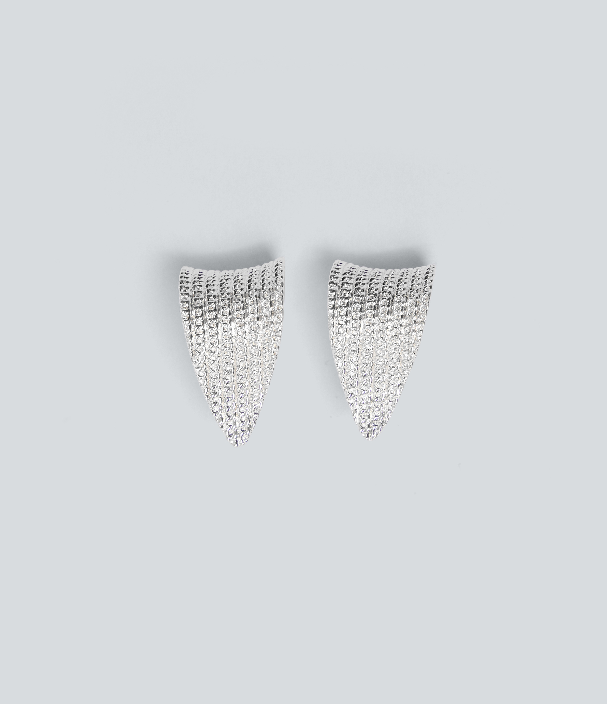 Copper Curved Willow Leaf Earrings