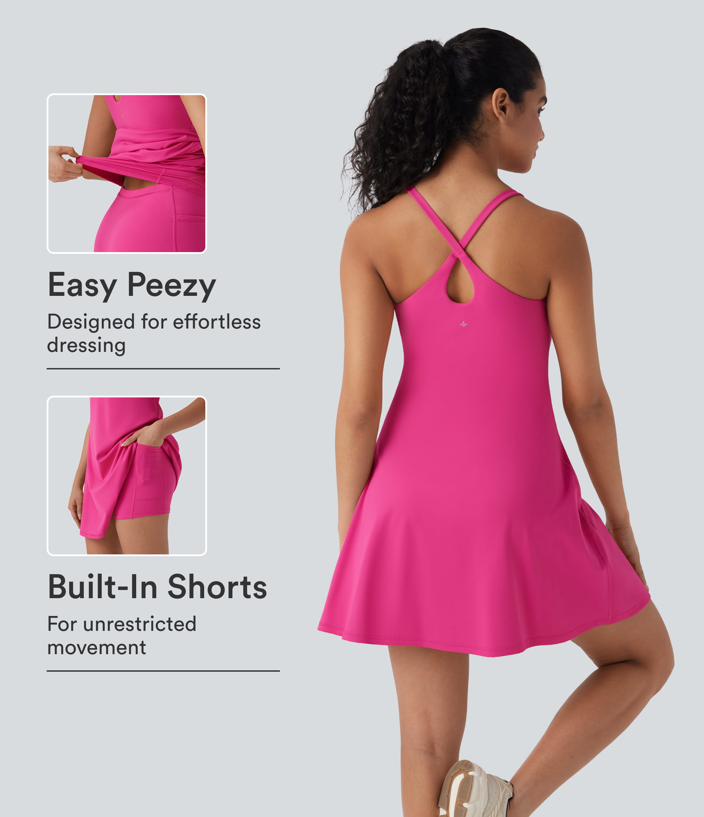 SoftlyZero™ Plush Active Dress-Longer Length-Easy Peezy Edition D-F Cups