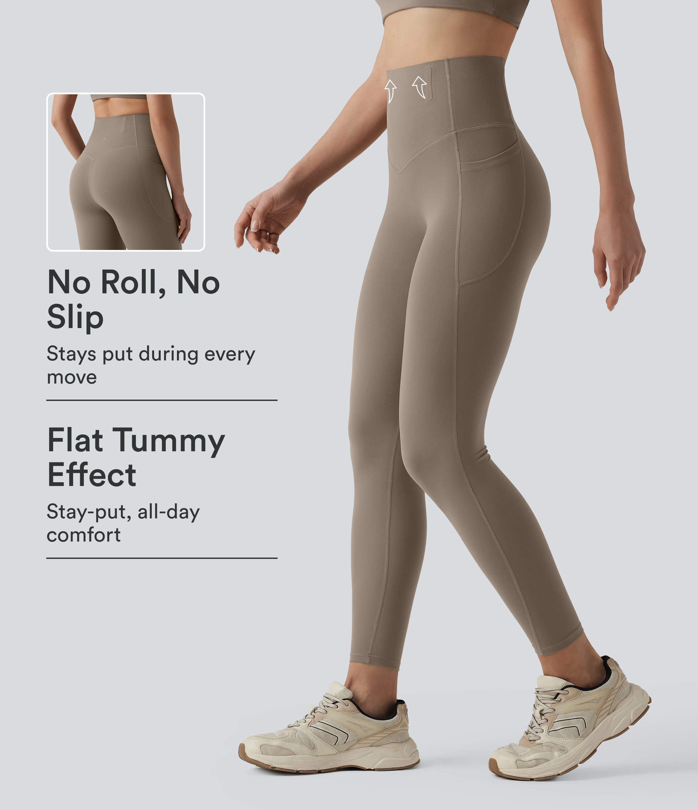 Halara UltraSculpt™ High Waisted Anti-Roll Tummy Control Shaping Workout Leggings with Pockets