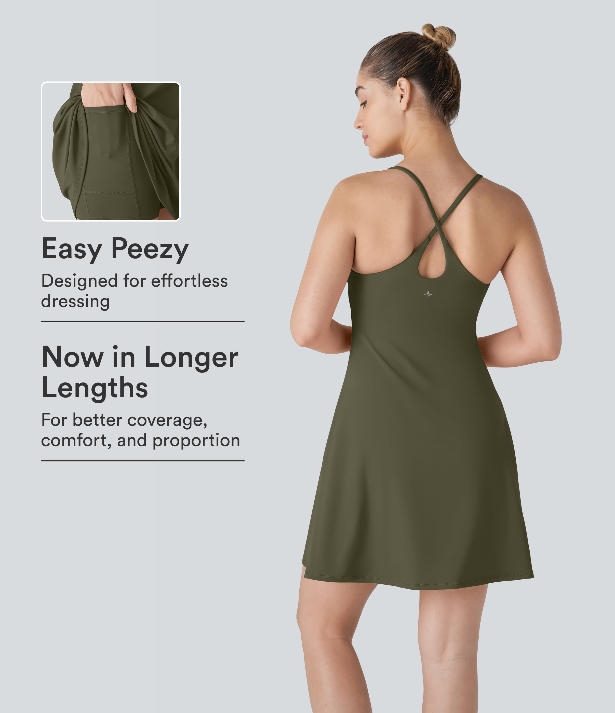 SoftlyZero™ Plush Backless Active Dress-Longer Length-Easy Peezy Edition