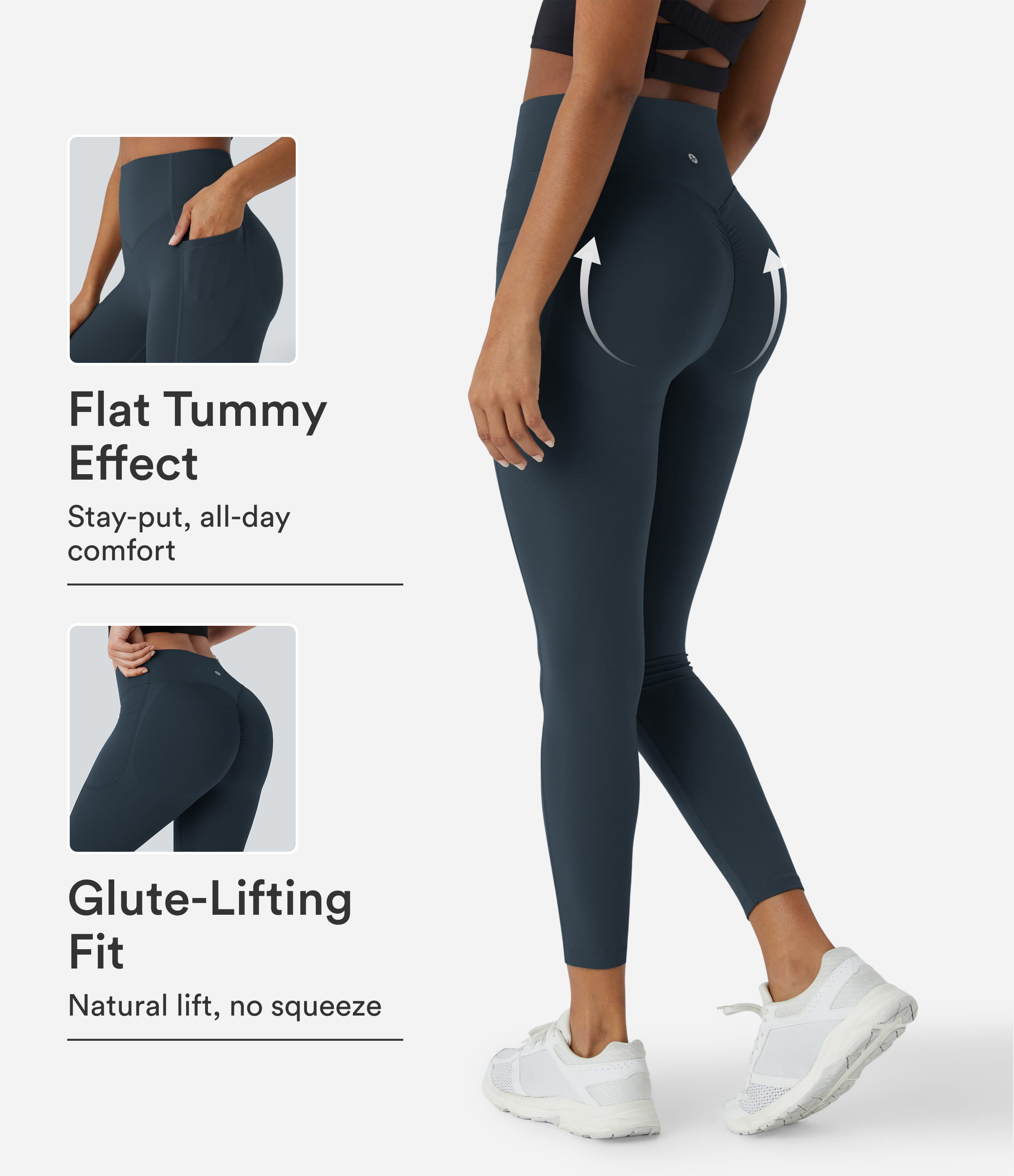 Halara UltraSculpt™ High Waisted Scrunch Butt Lifting Tummy Control Pocket Shaping Training Leggings