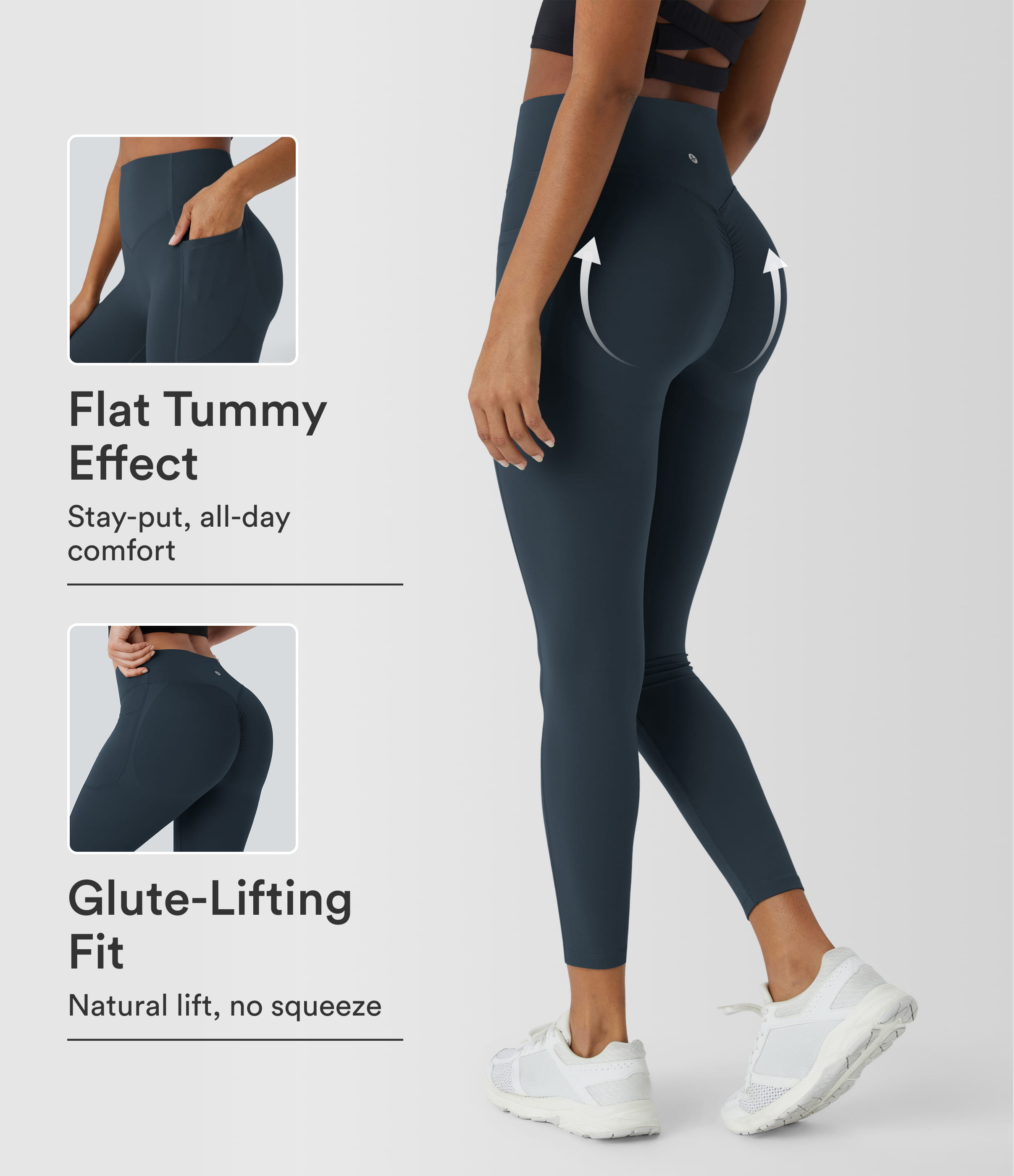 Halara UltraSculpt™ High Waisted Scrunch Butt Lifting Tummy Control Pocket Shaping Training Leggings