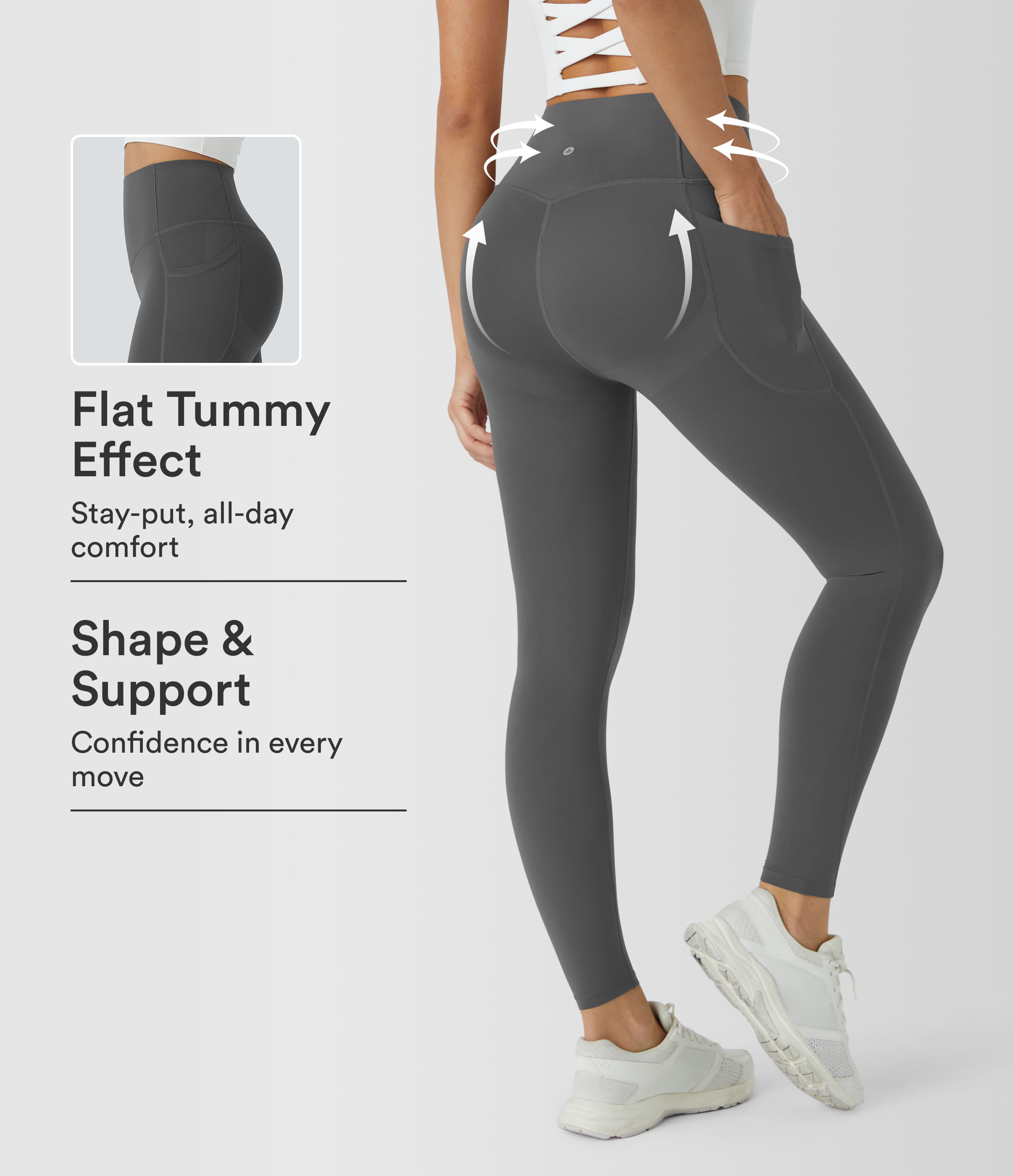 Halara UltraSculpt™ High Waisted Butt Lifting Tummy Control Pocket Shaping Workout Leggings