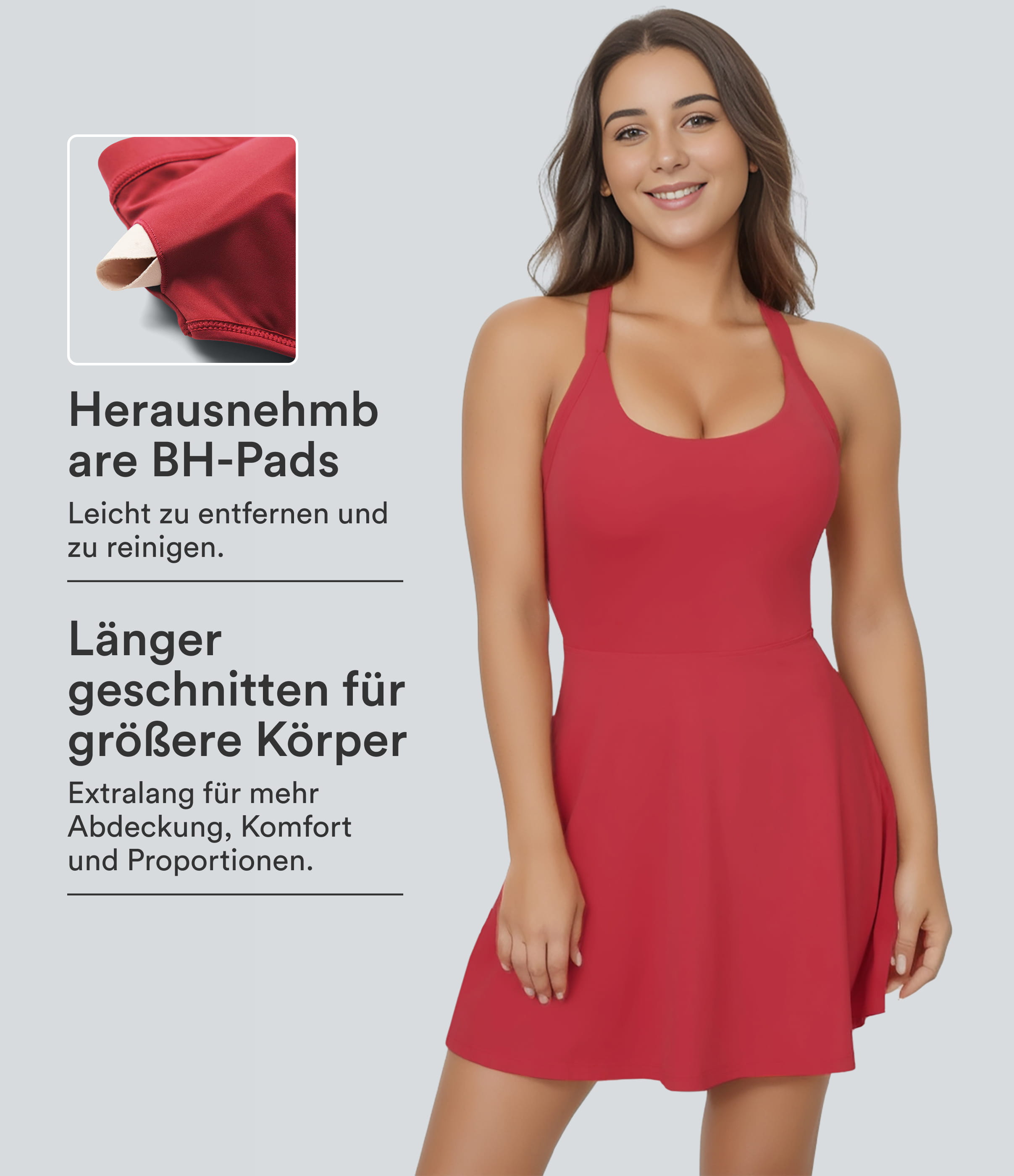 Ausgestelltes Mini-Tanzkleid - DD-F Cups