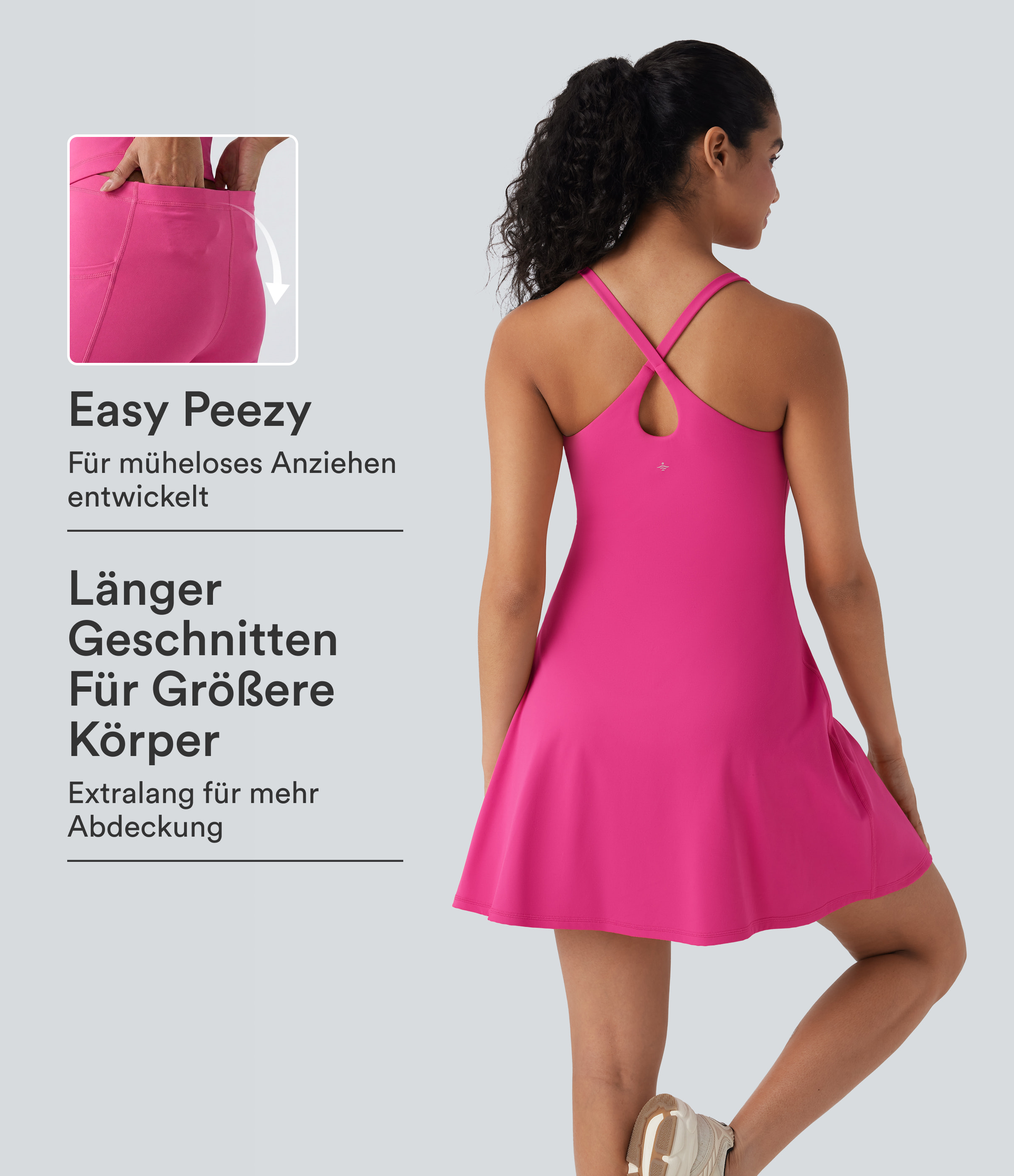 SoftlyZero™ Plush - Aktivkleid - extralang, Easy-Peezy-Edition, D-F Cups