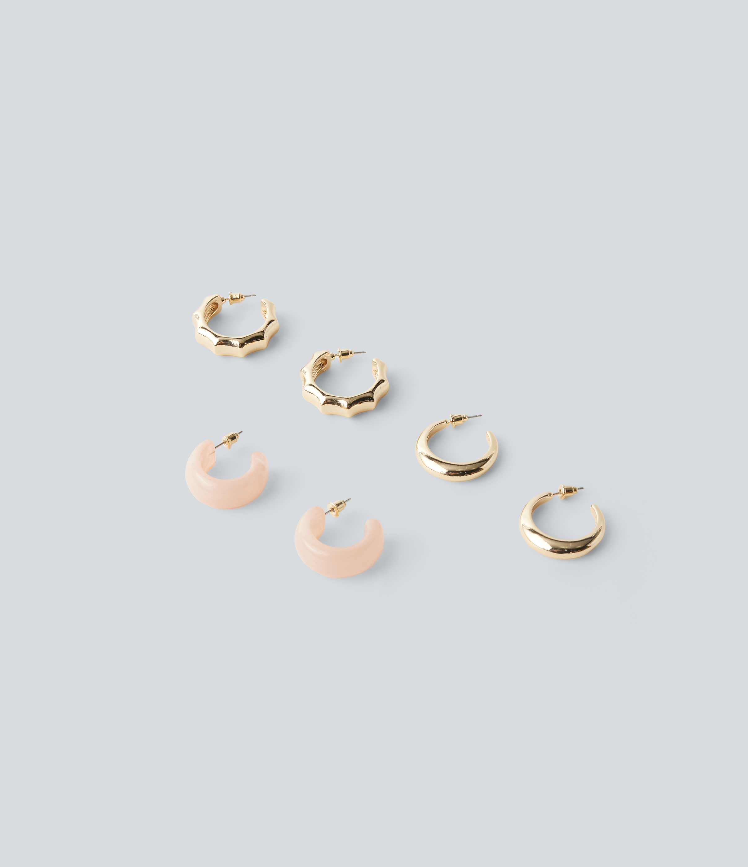 Geometric Hoop Earrings Set