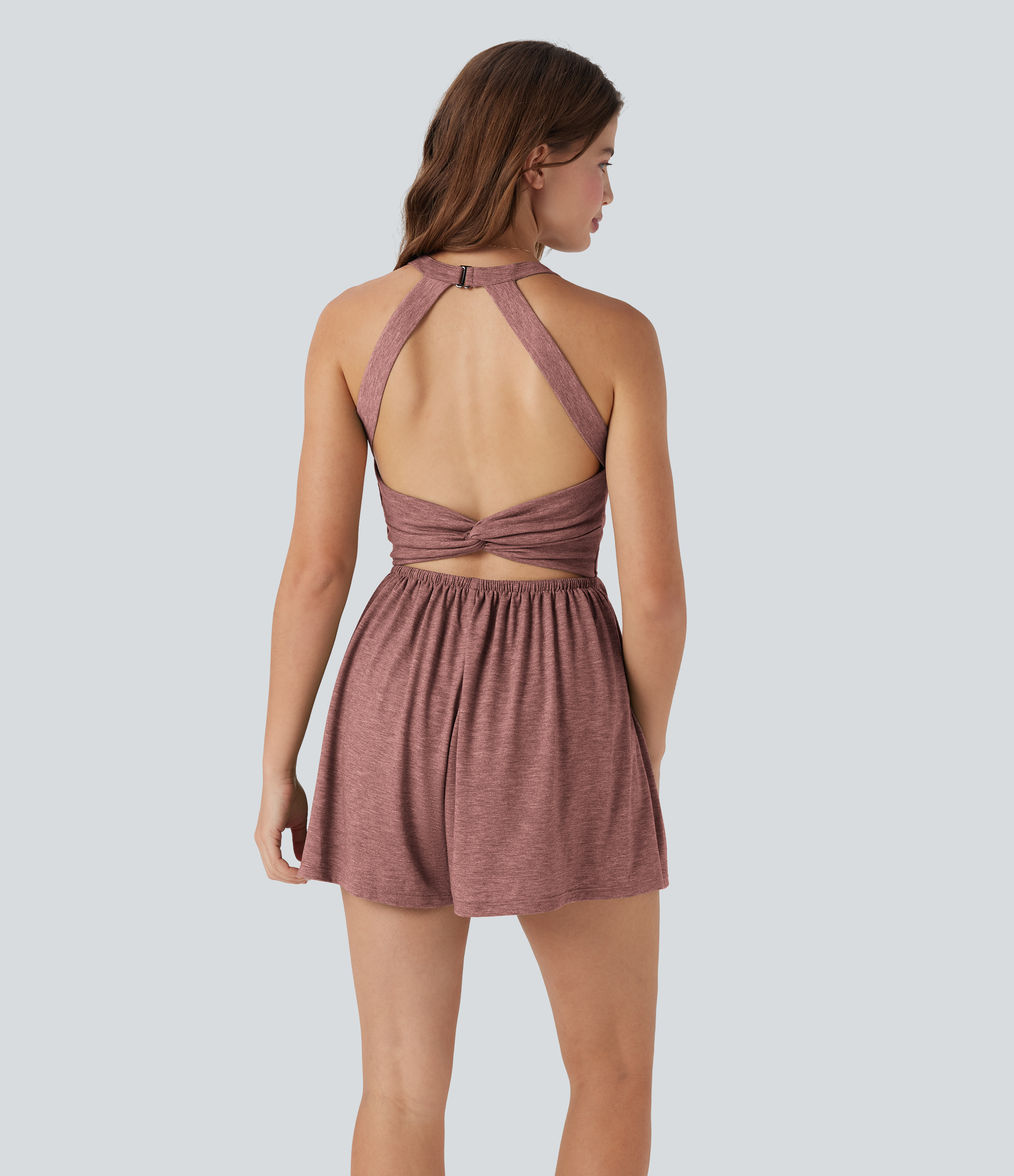 Padded 2-in-1 Romper with Pockets-Easy Peezy Edition