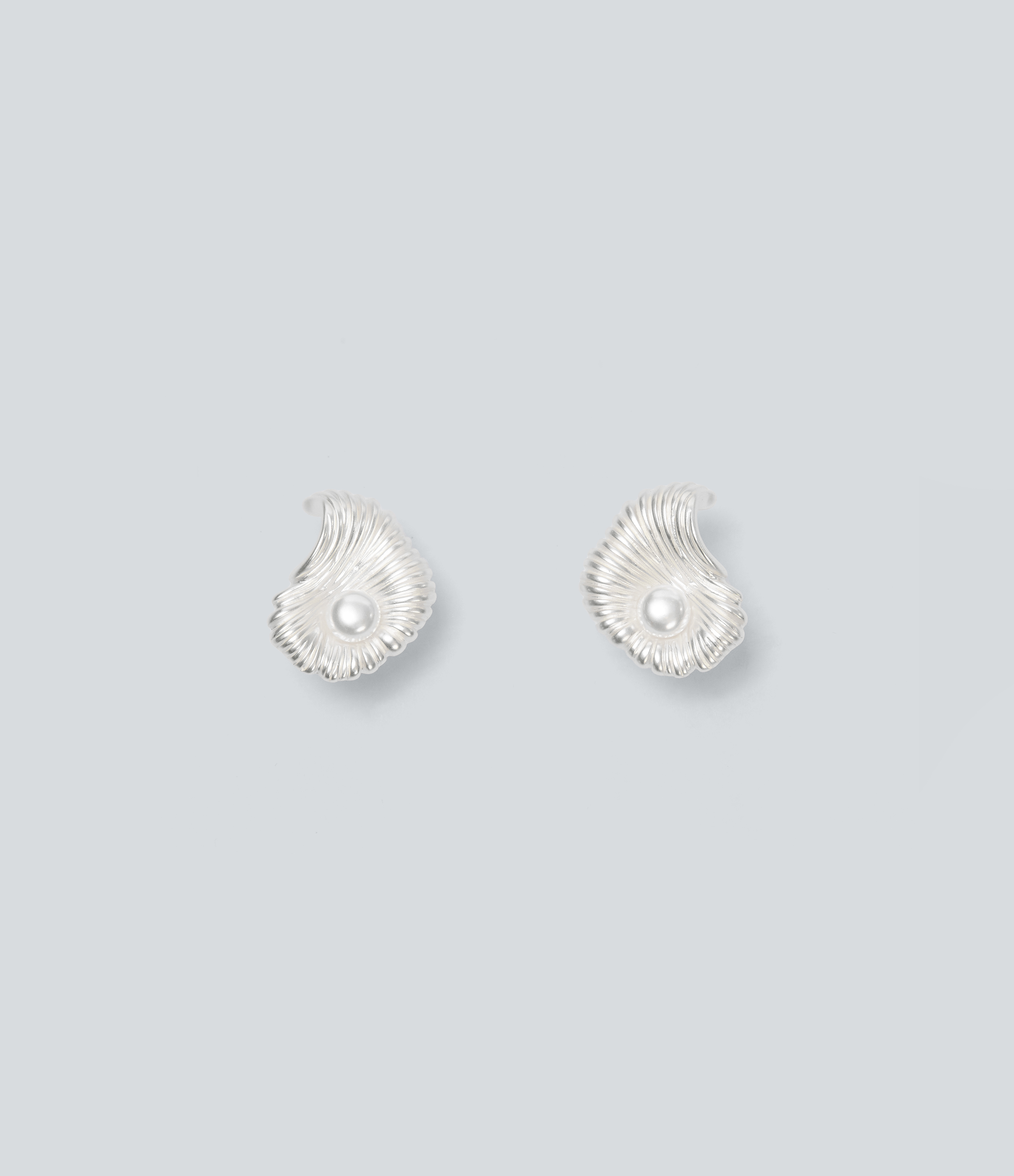 Shell-Shaped Faux Pearl Earrings