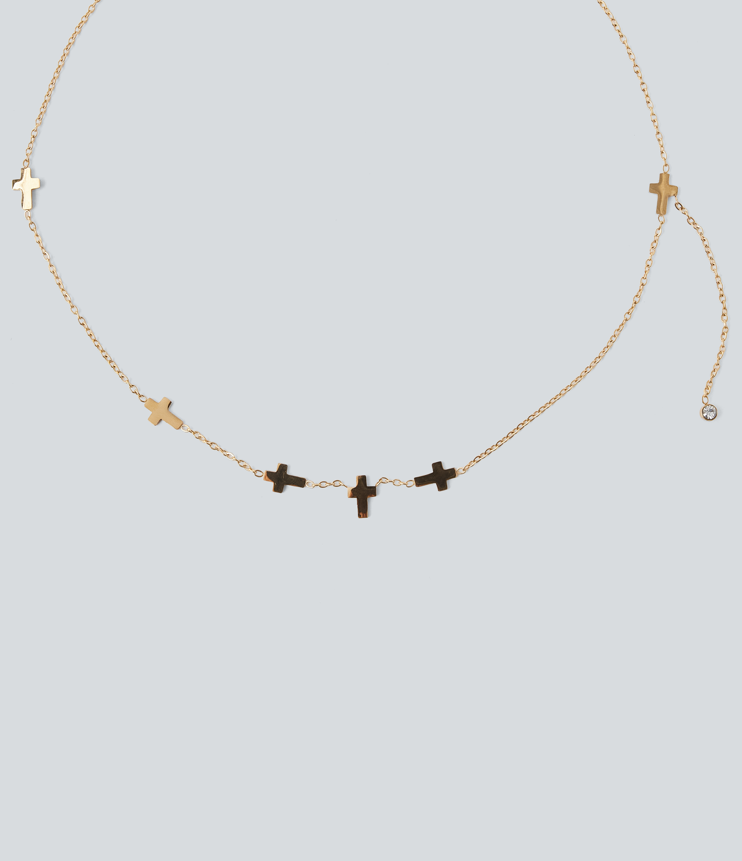 Gold Cross Necklace / 2