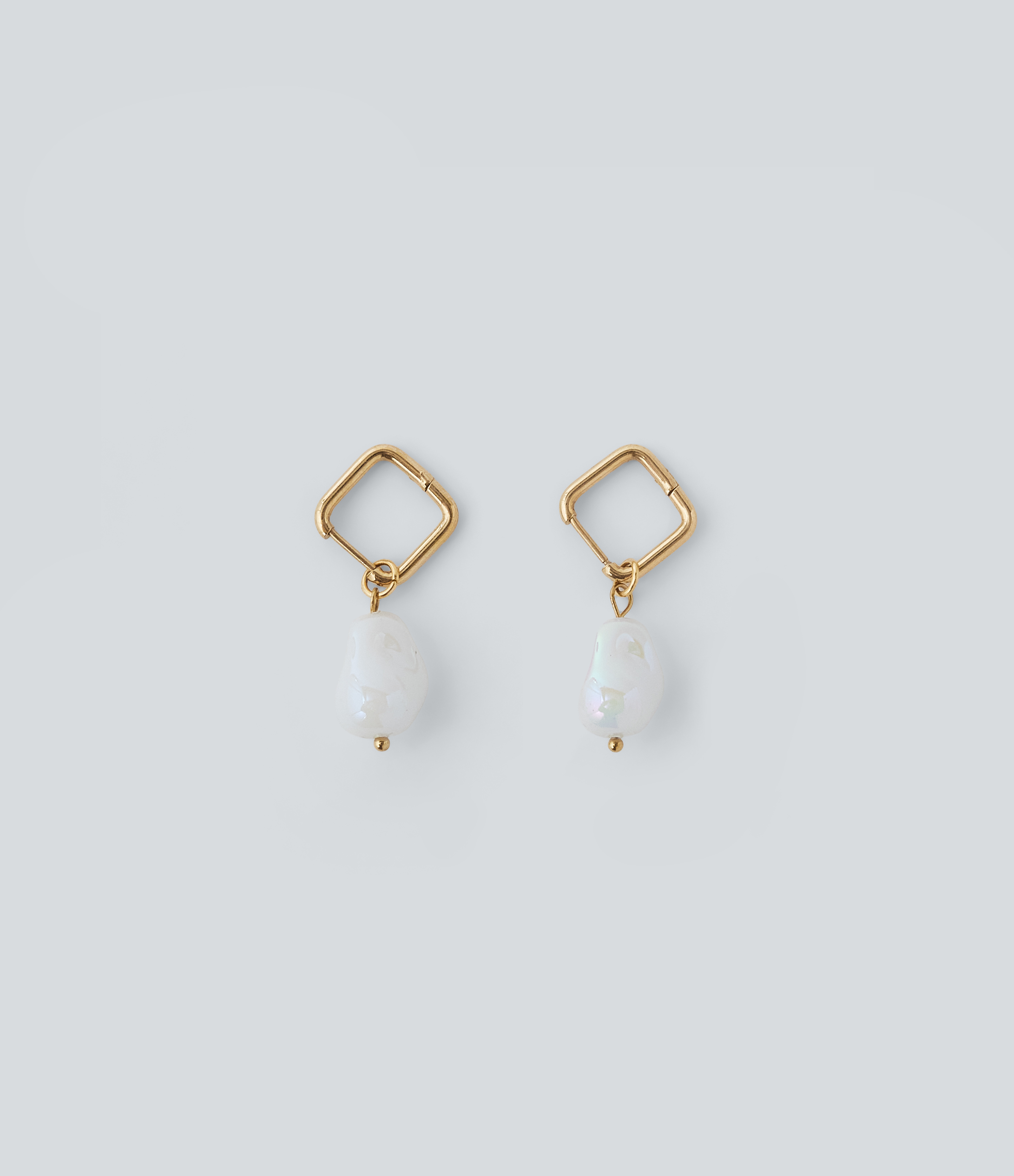 Imitation Pearl Pendant Earrings
