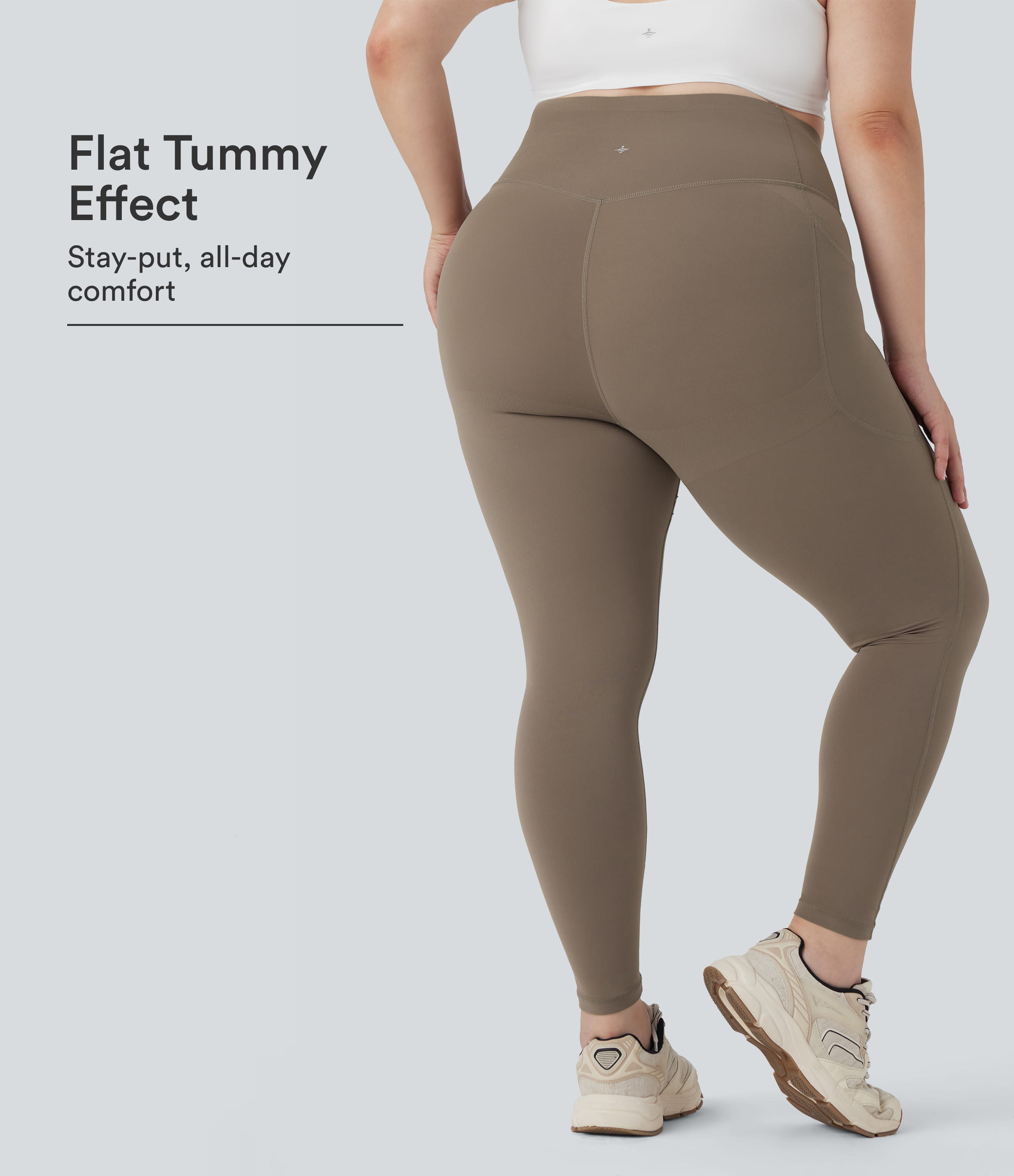 Plus Size Halara UltraSculpt™ High Waisted Butt Lifting Tummy Control Shaping Training Leggings with Pockets
