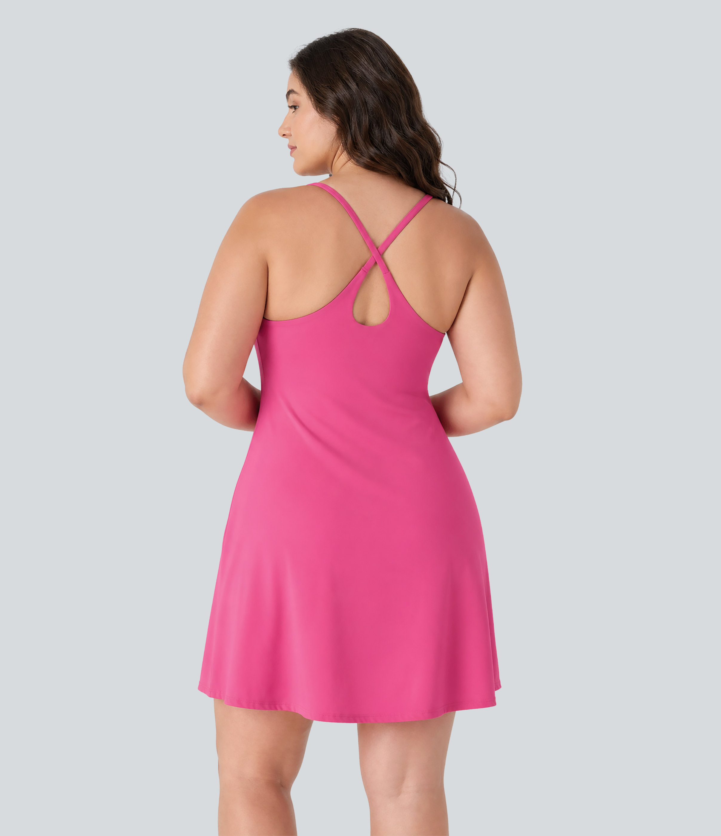 Softlyzero™ Plush Backless Active Plus Size Dress-Longer Length-Easy Peezy Edition
