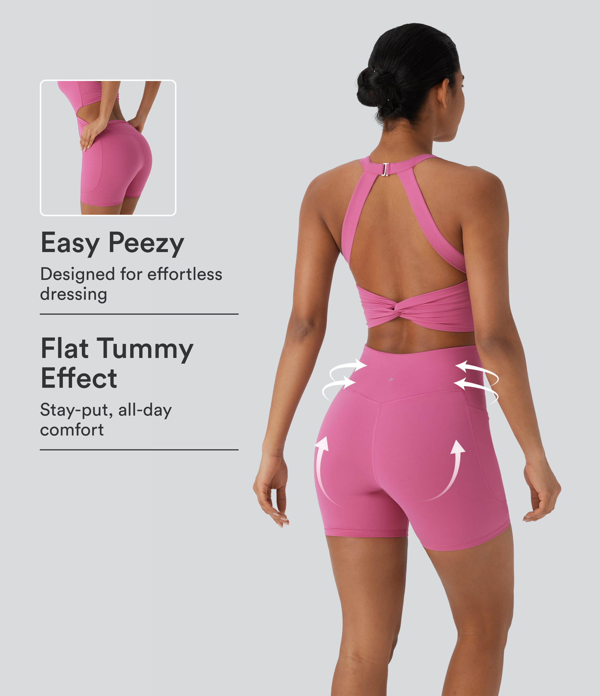 Halara UltraSculpt™ Tummy Control Training Romper with Pockets-Easy Peezy Edition