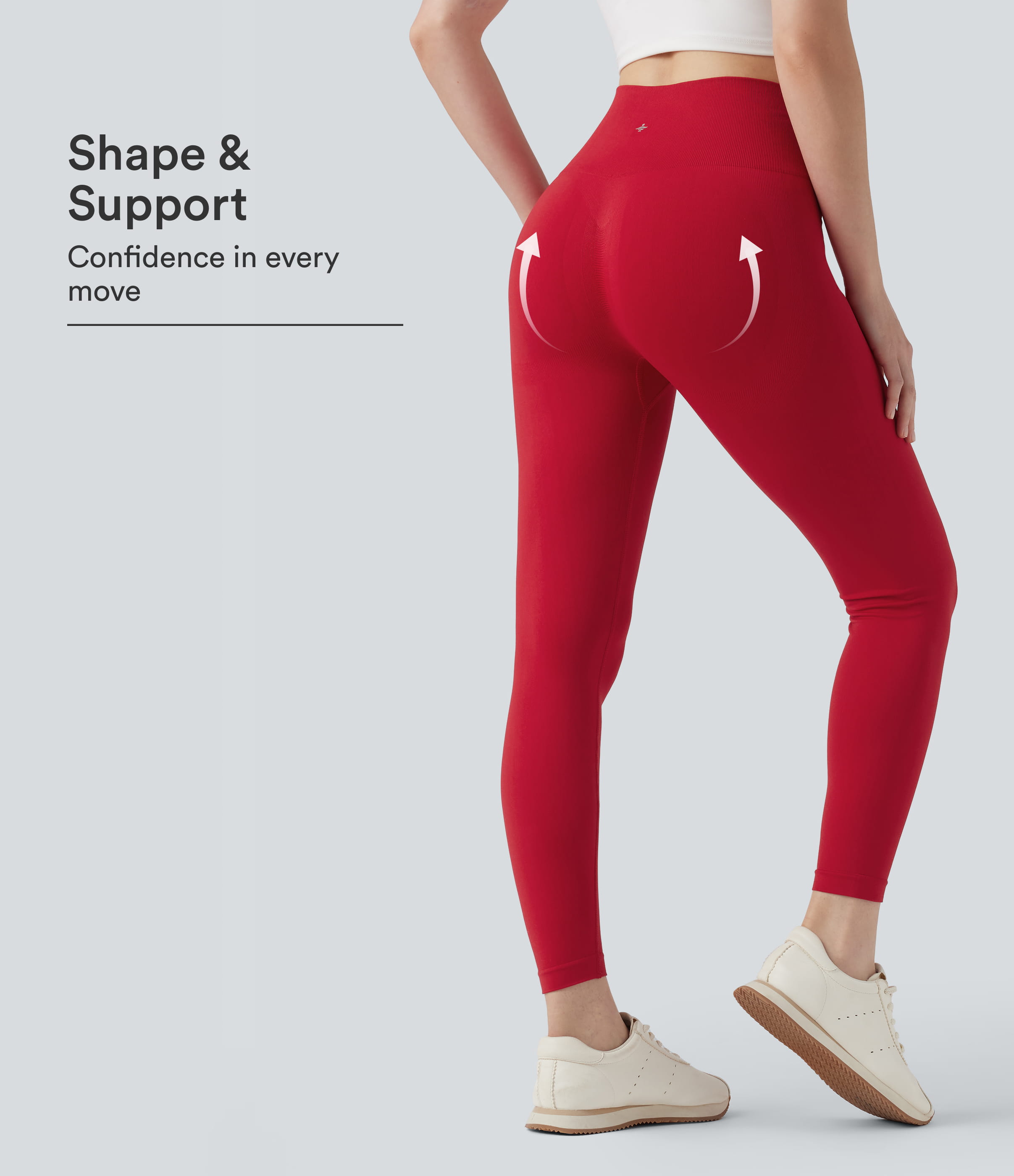 Seamless Flow High Waisted Butt Lifting Yoga 7/8 Leggings