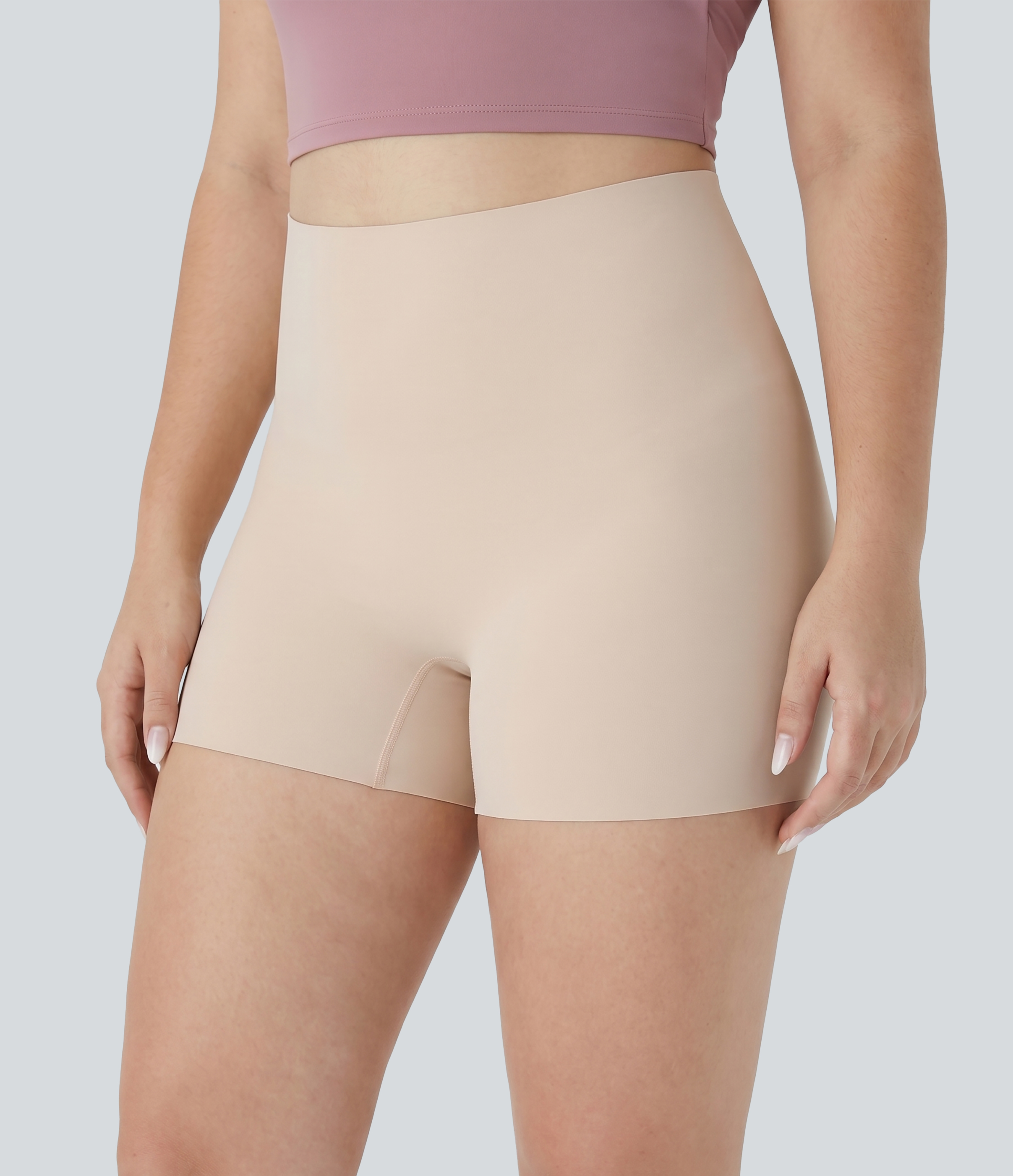 Boyshorts lisos para estar en casa, talla grande, muy elásticos y de talle alto