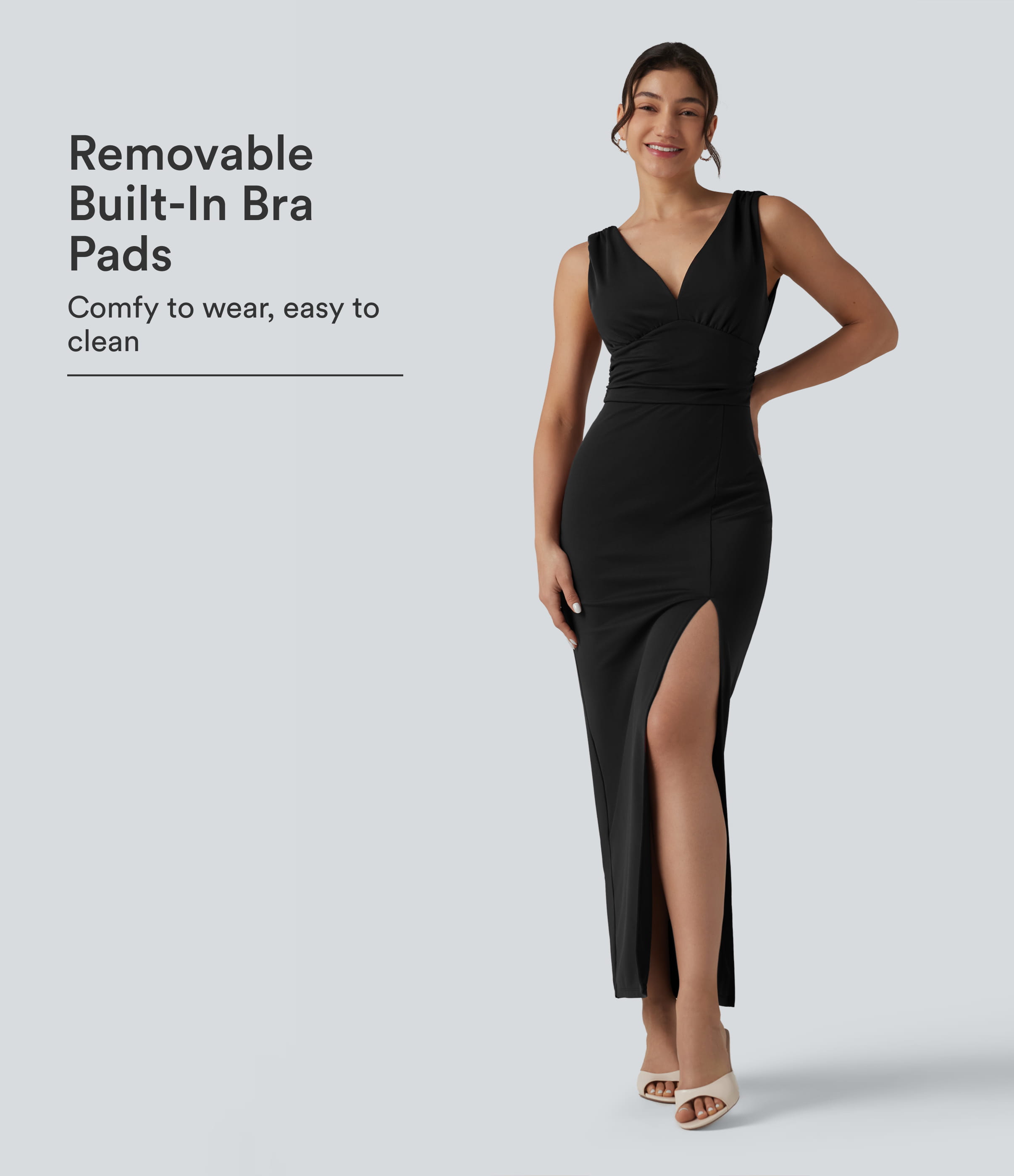 formal dress built in bra Moonrise Maxi main image 0