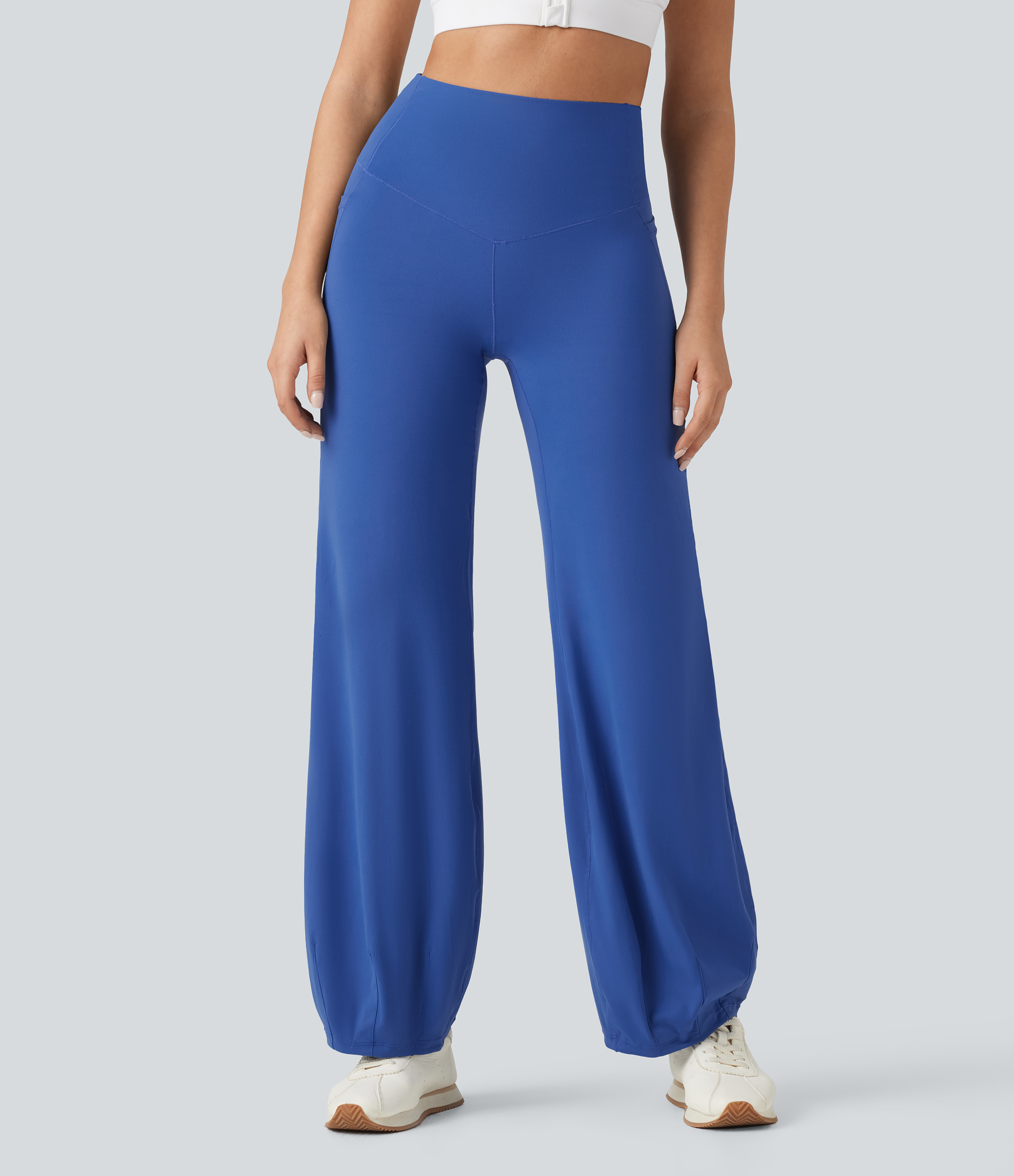SoftlyZero™ High Waisted Tummy Control Dance Balloon Pants with Pockets-UPF50+
