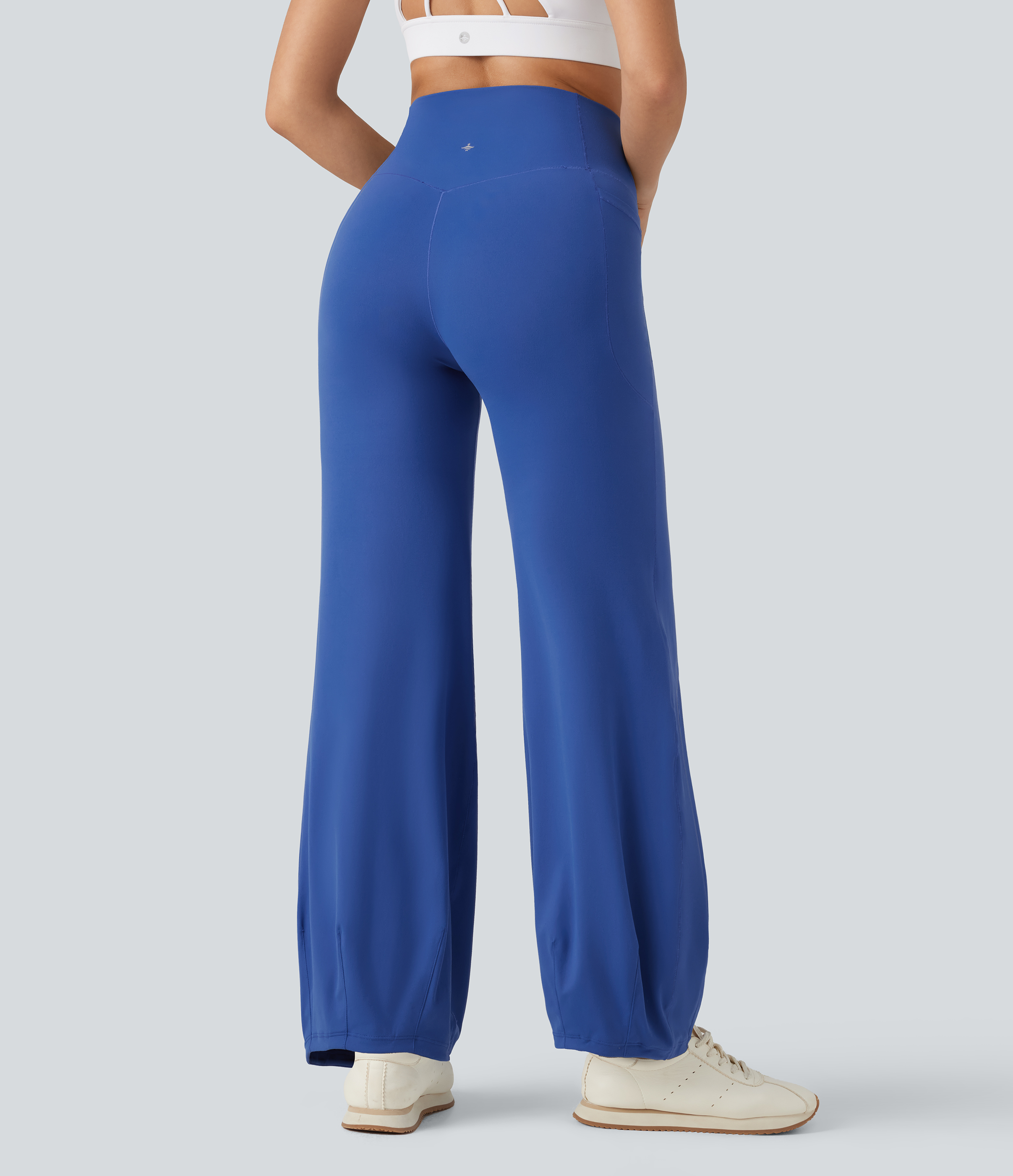 Beaucoup Blue SoftlyZero™ High Waisted Tummy Control Dance Balloon Trousers with Pockets / 2