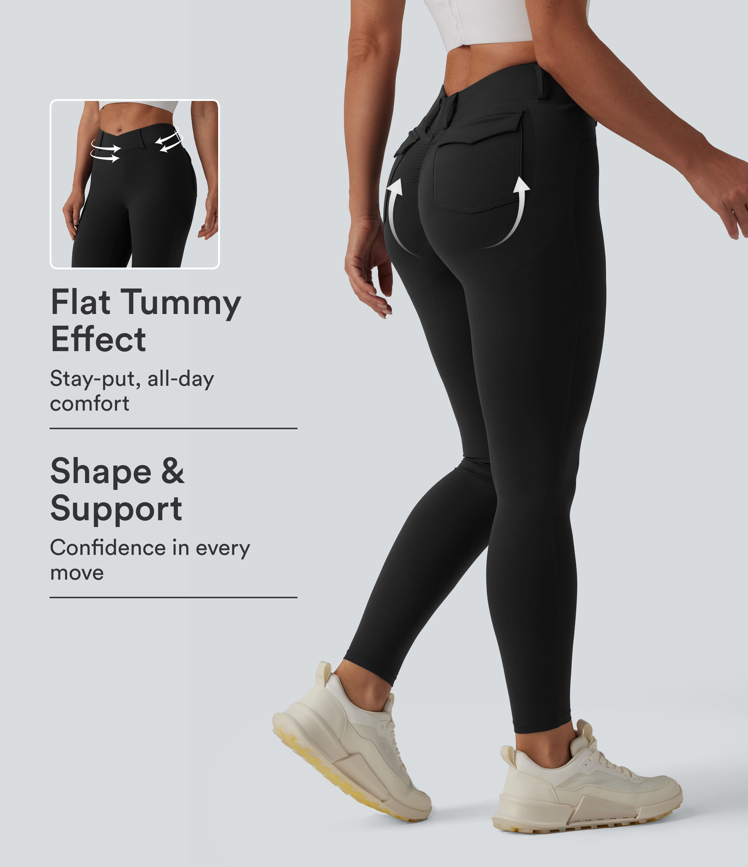 Halara UltraSculpt™ High Waisted Tummy Control Butt Lifting Training Leggings with Pockets