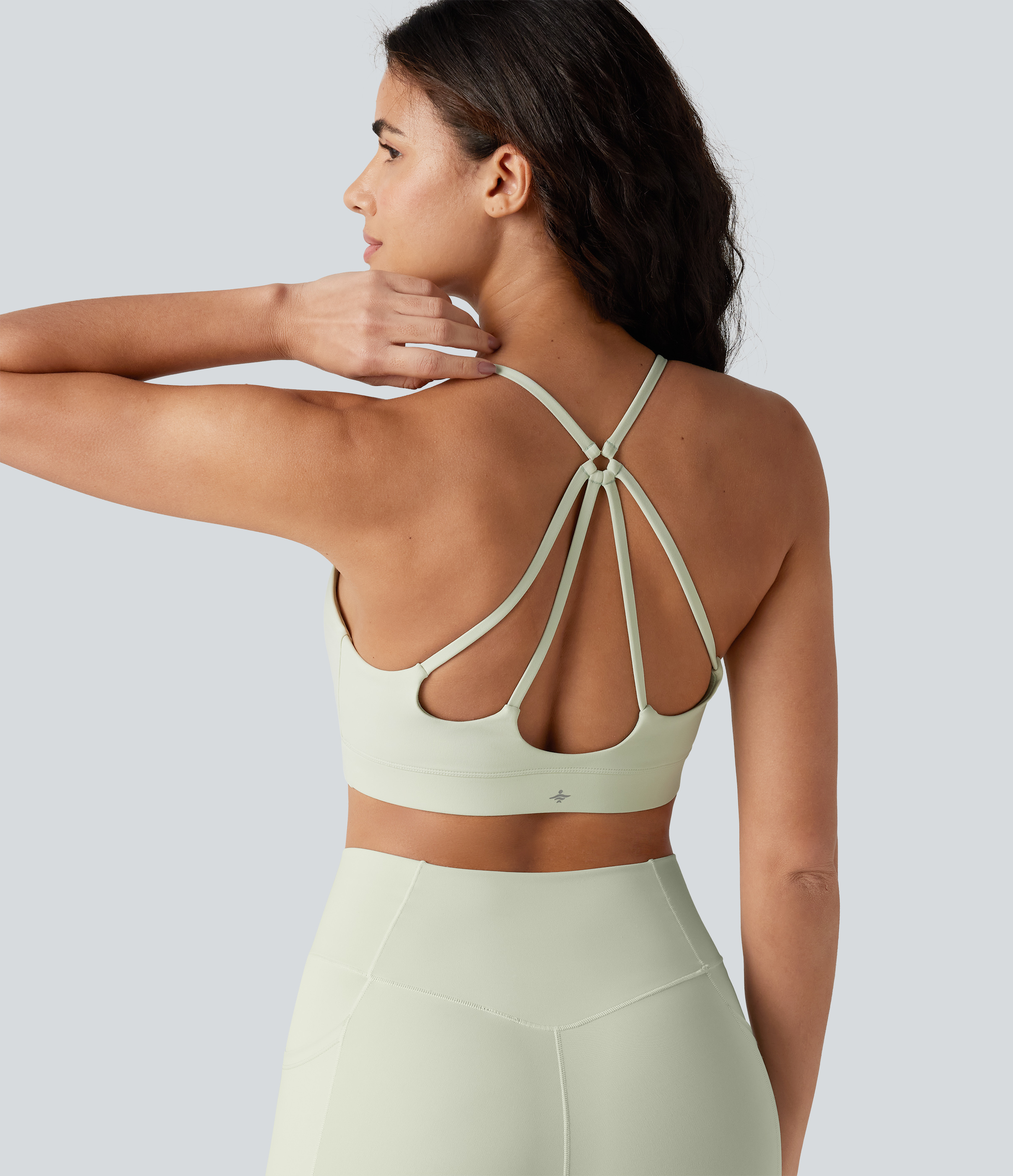Low Support U Neck Built-in Bra Yoga Sports Bra
