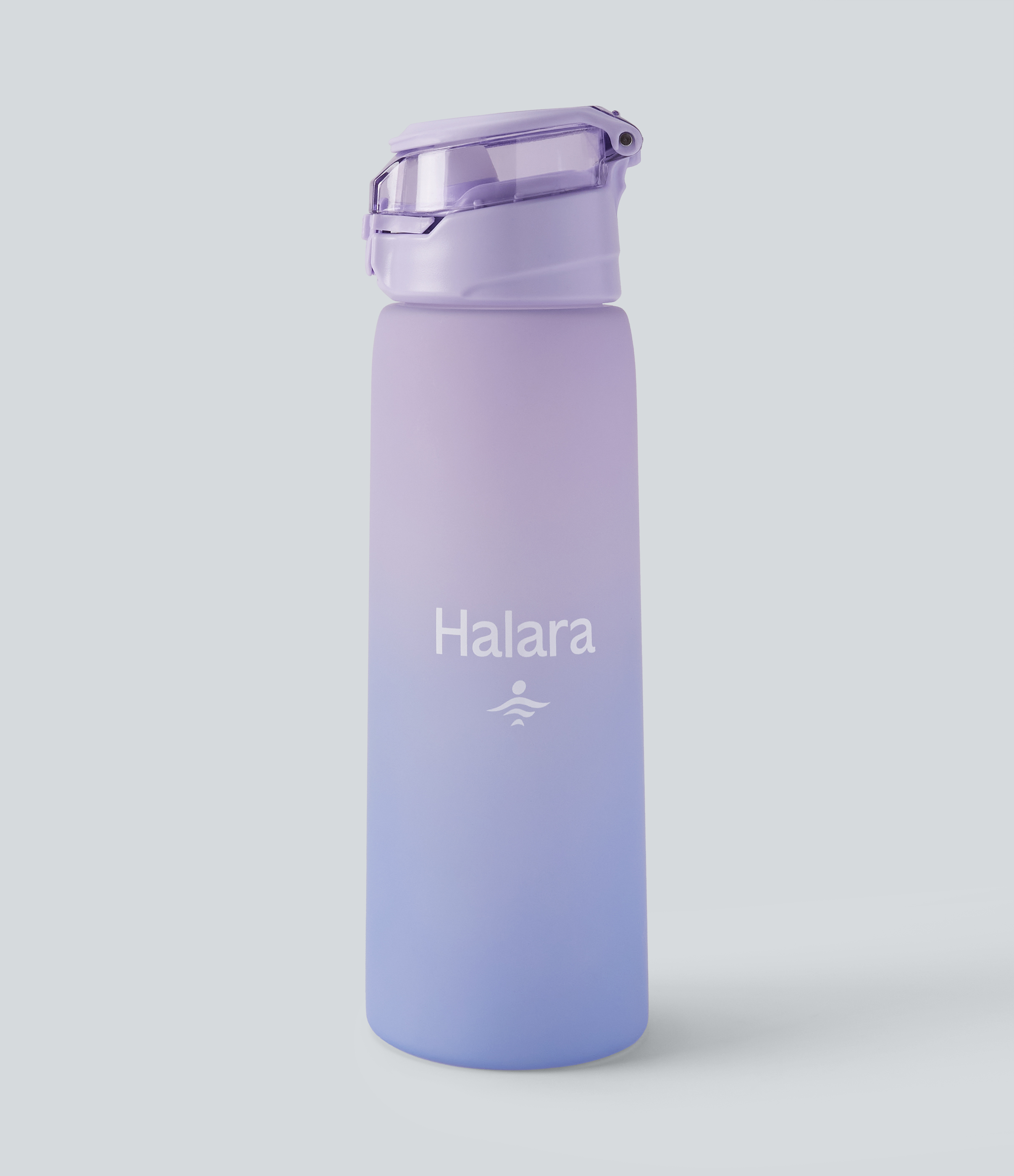 Lockable Pull Tab Transparent Gradient Water Bottle