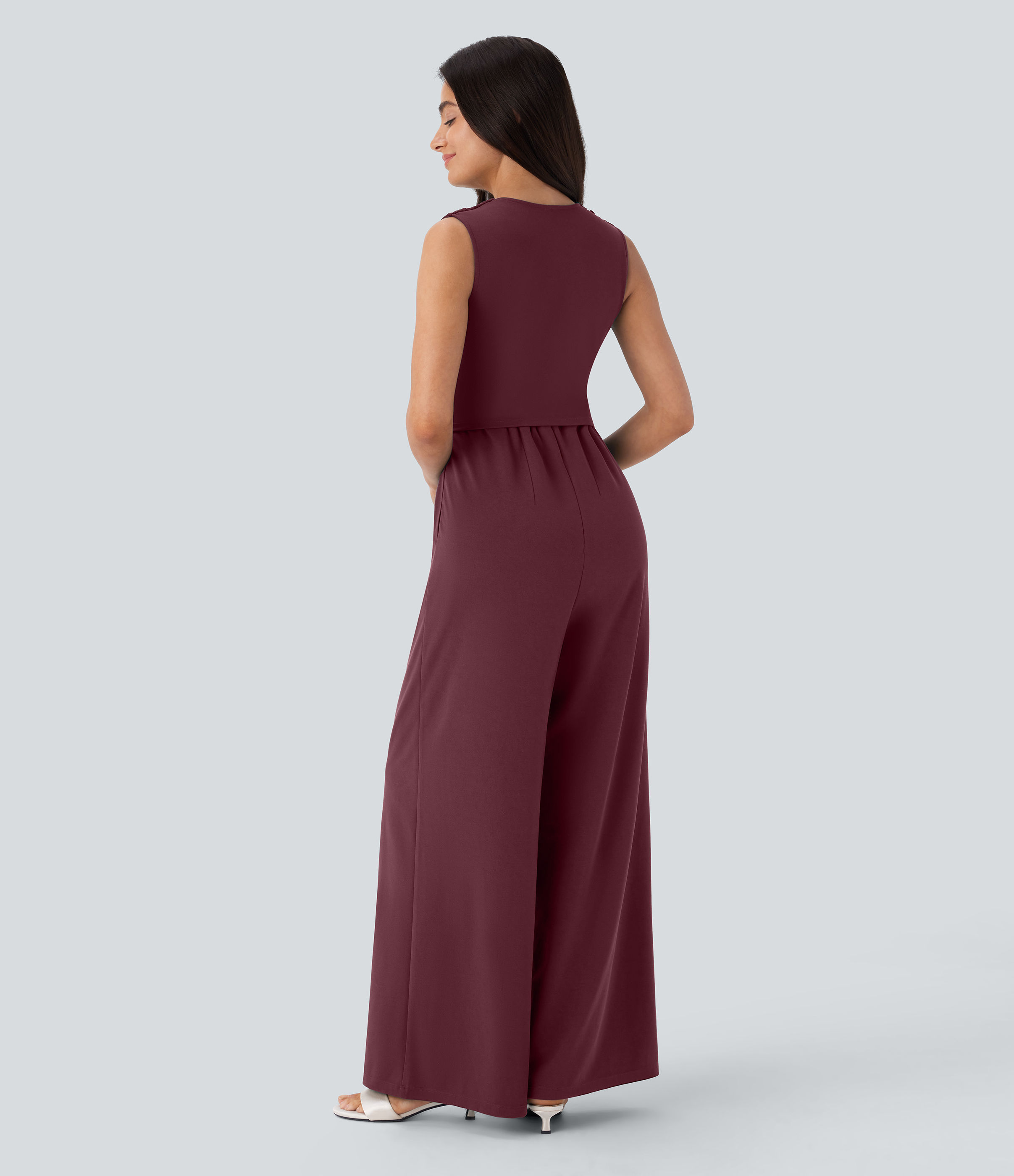 Zinfandel Combinaison sans manches à col en V avec poche froncée - Easy Peezy / 2