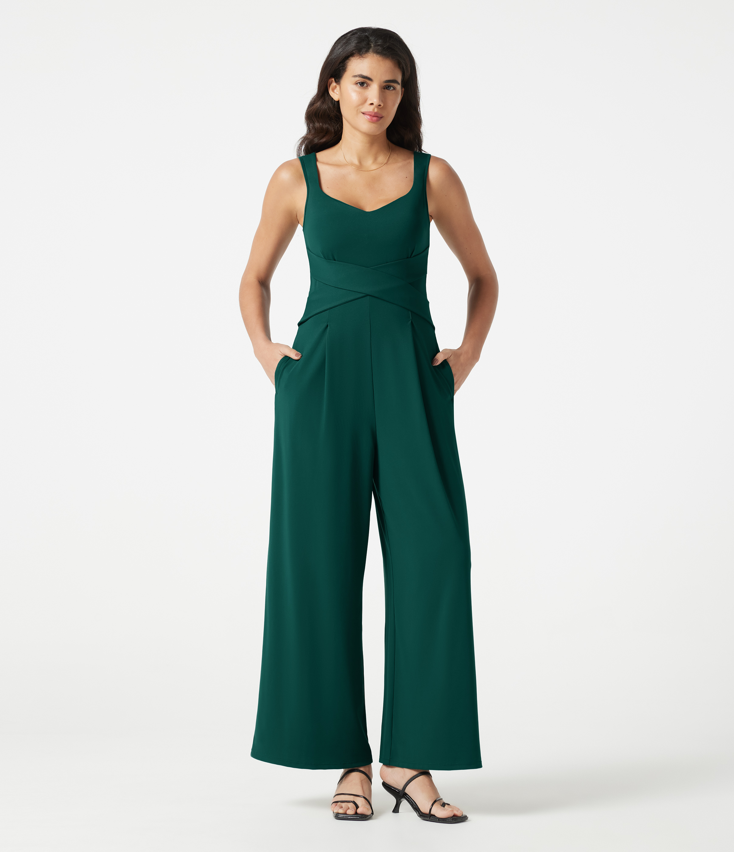 Lässiger, rückenfreier Jumpsuit mit Seitentaschen