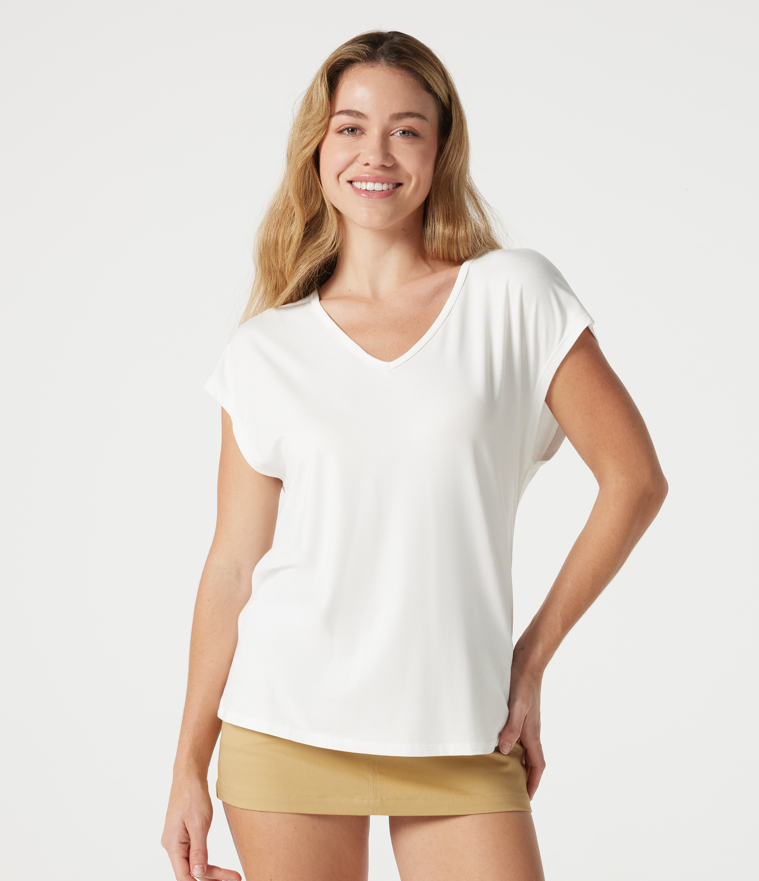 V Neck Short Sleeve Casual T-Shirt