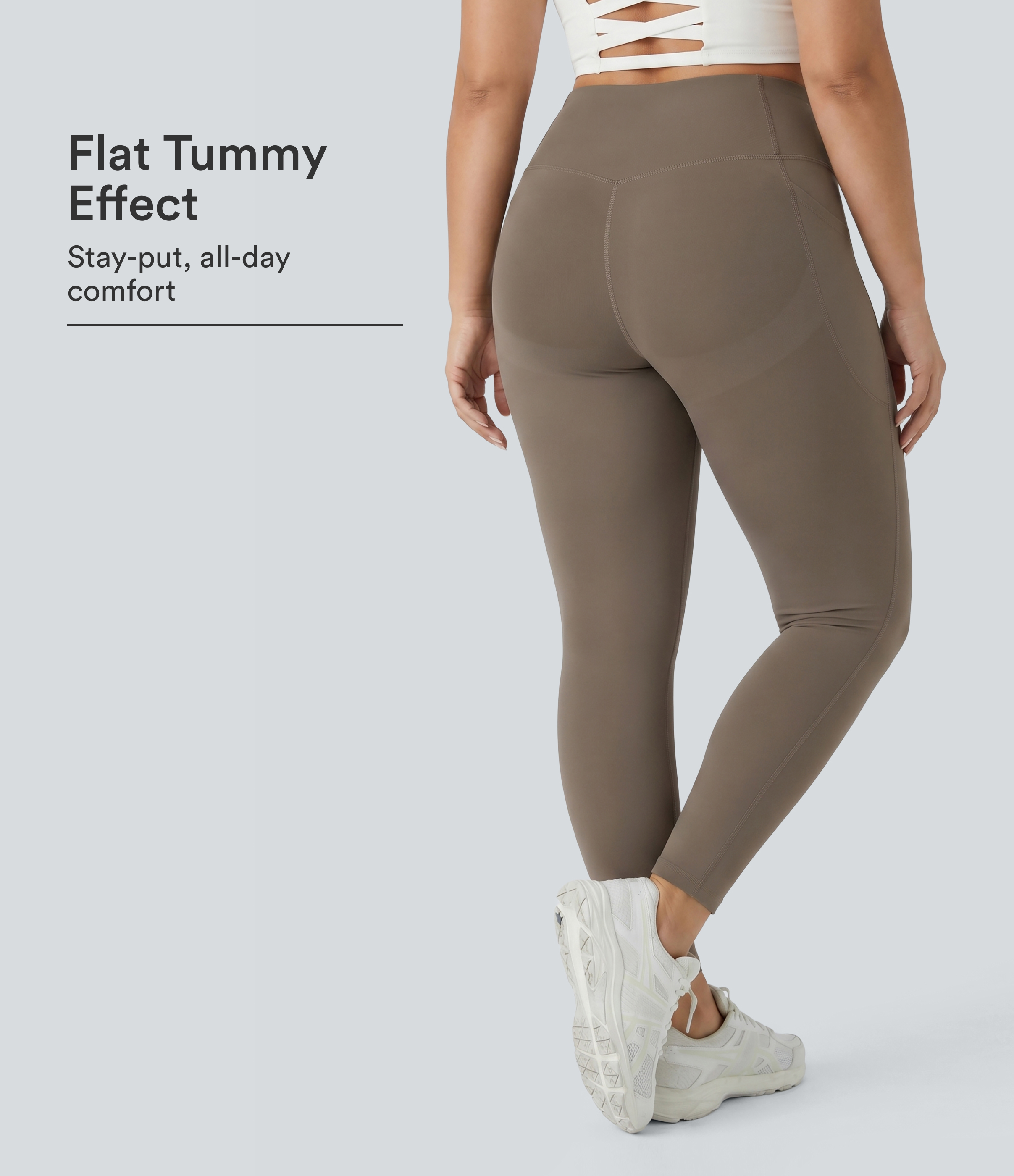 Plus Size Halara UltraSculpt™ High Waisted Butt Lifting Tummy Control Shaping Training Leggings with Pockets