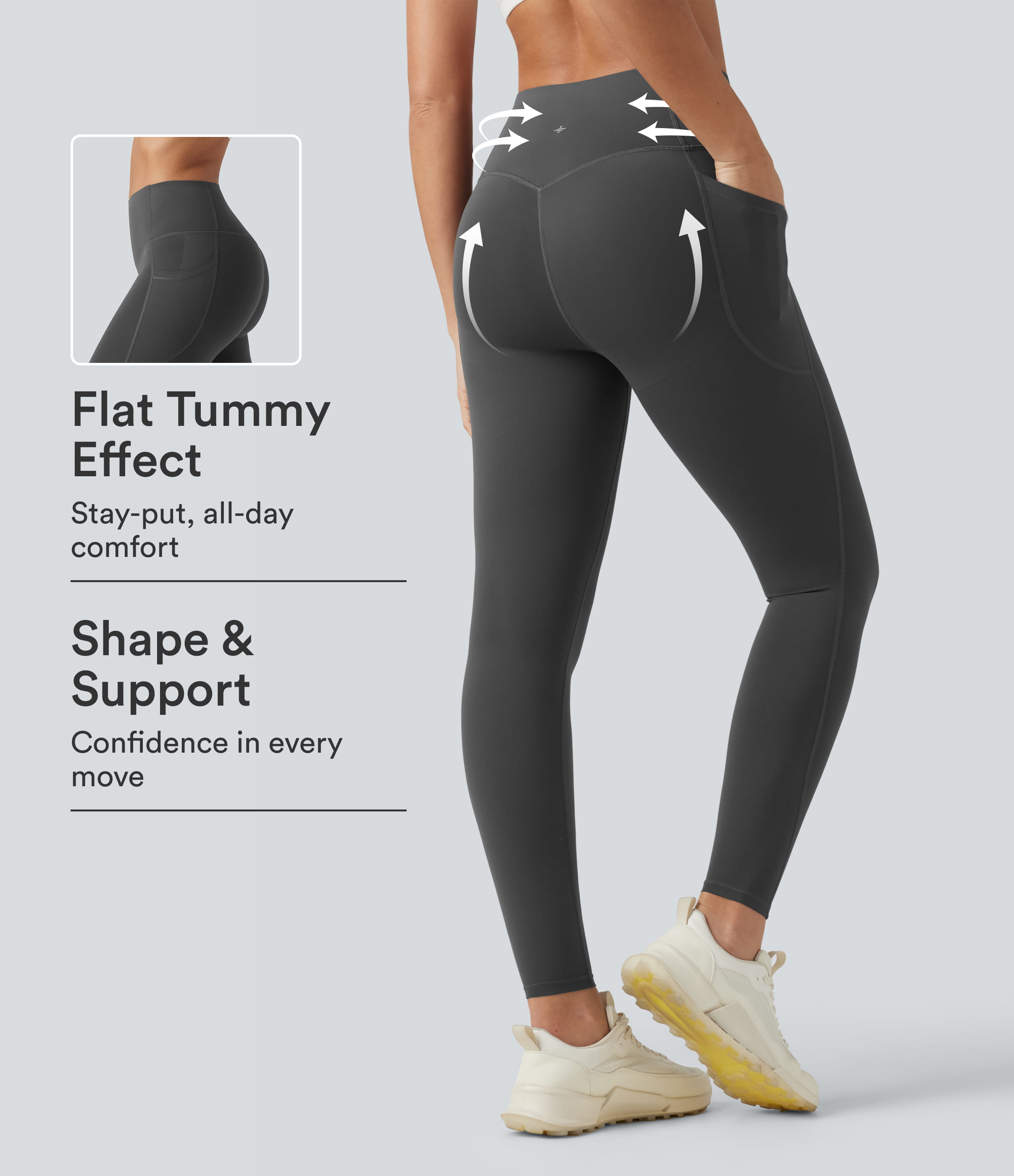 Halara UltraSculpt™ High Waisted Butt Lifting Tummy Control Pocket Shaping Workout Leggings