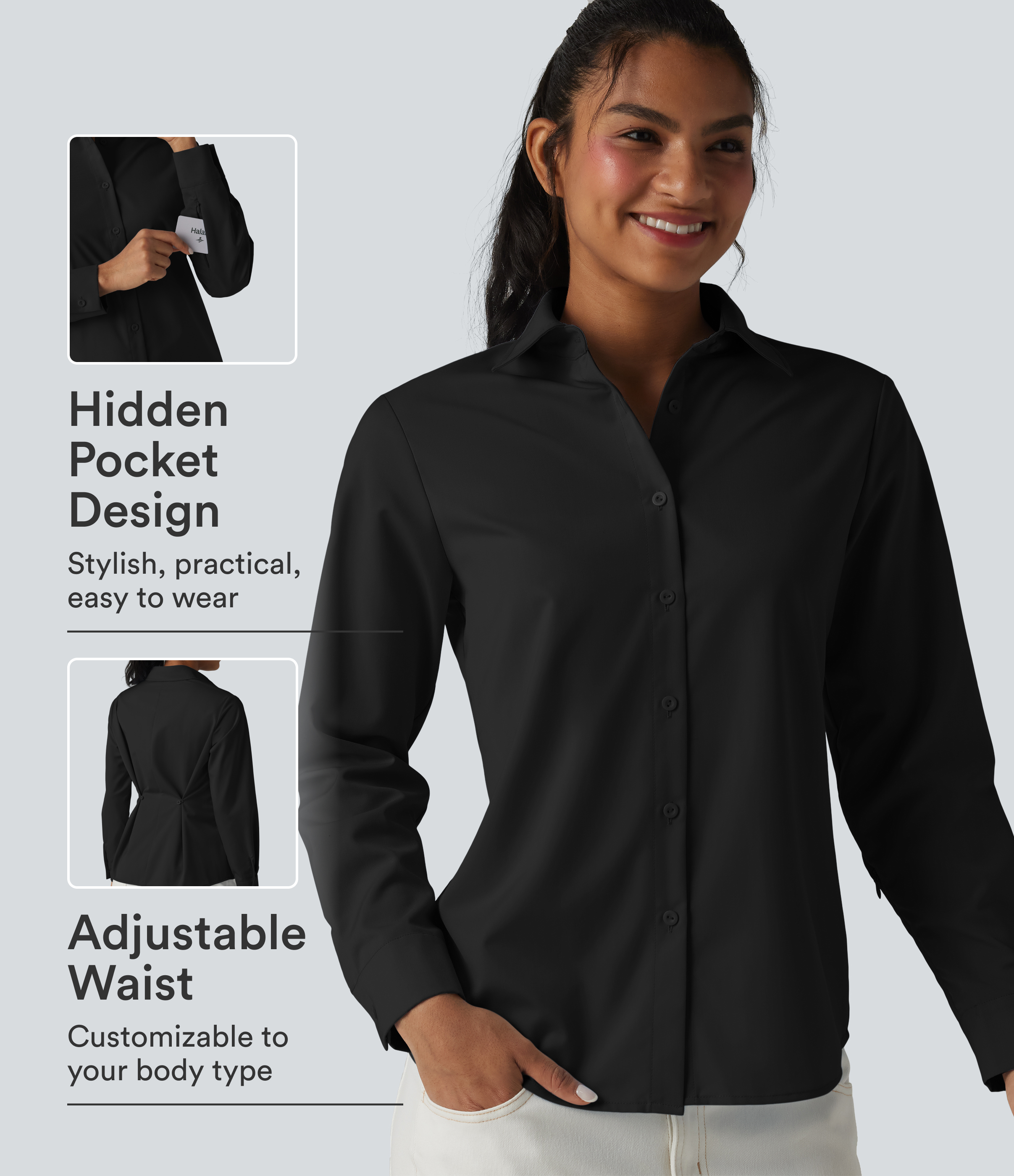 Long Sleeve Work Shirt with Pocket