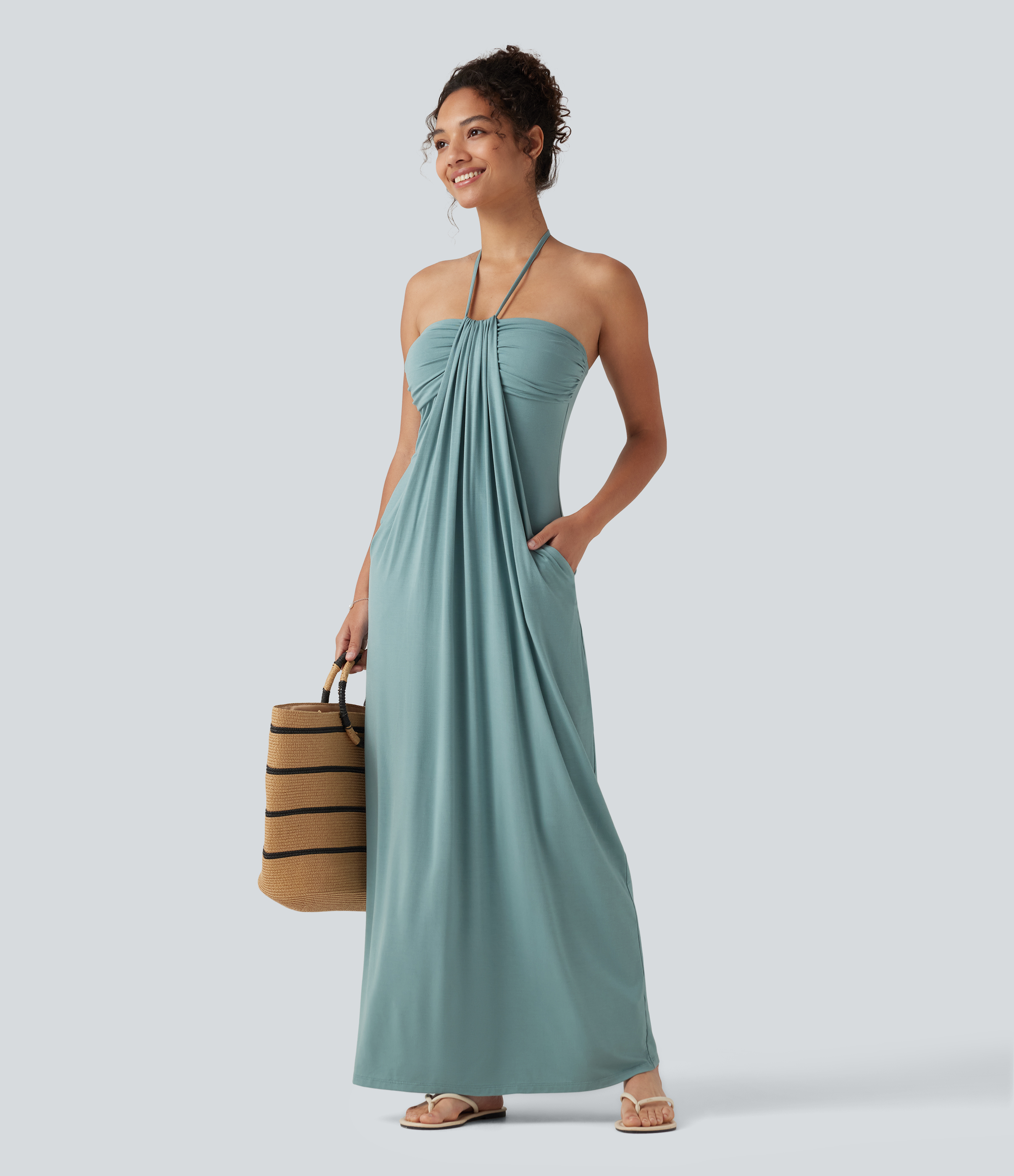 black one shoulder midi dress Velvi - Kelli - Style Number meta-related-collection-23042 Size:size 10 Cruise Cowl Neck Maxi