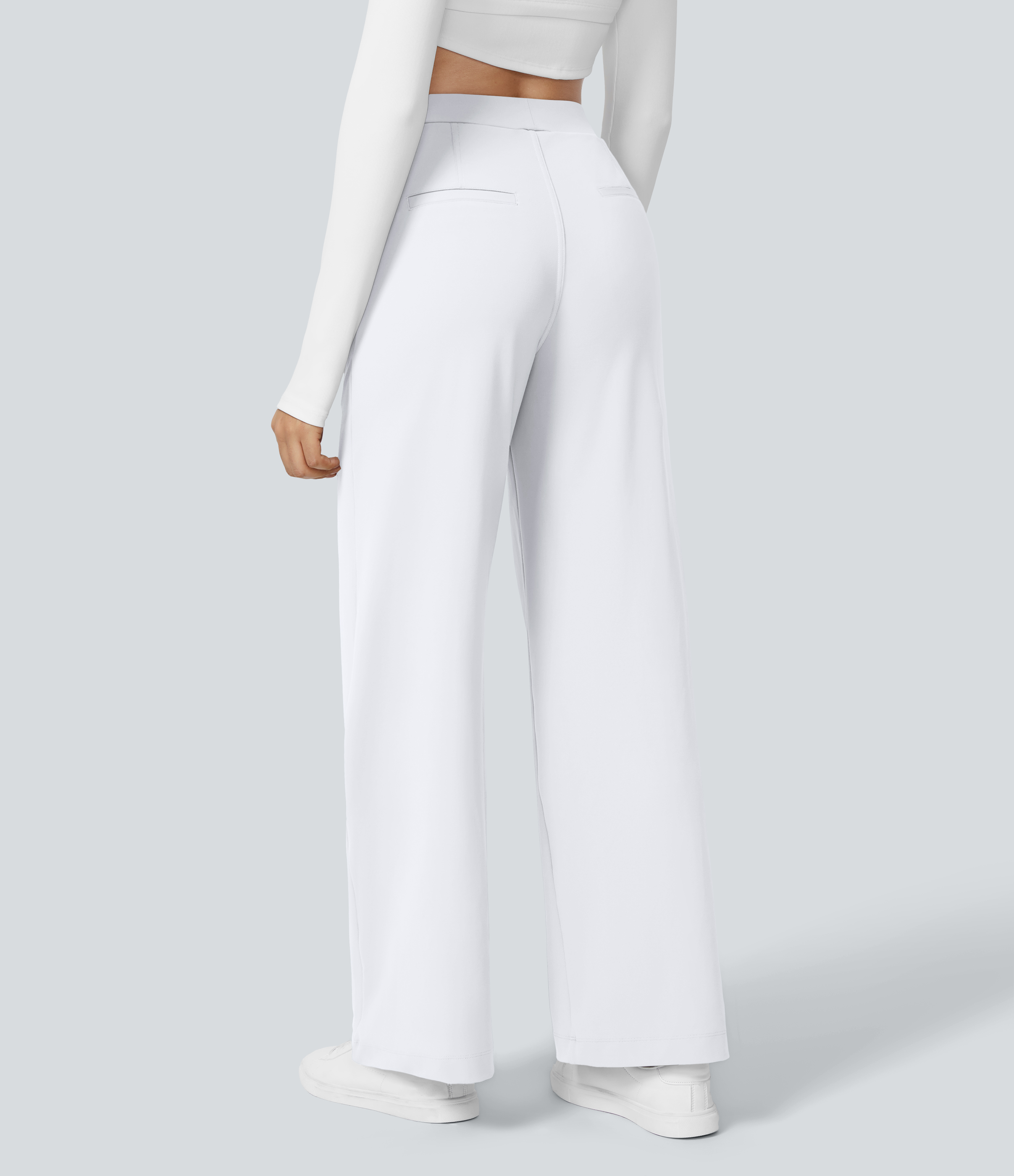 Pantalon tailleur Halara Flex™ DayStretch coupe droite taille haute avec poches
