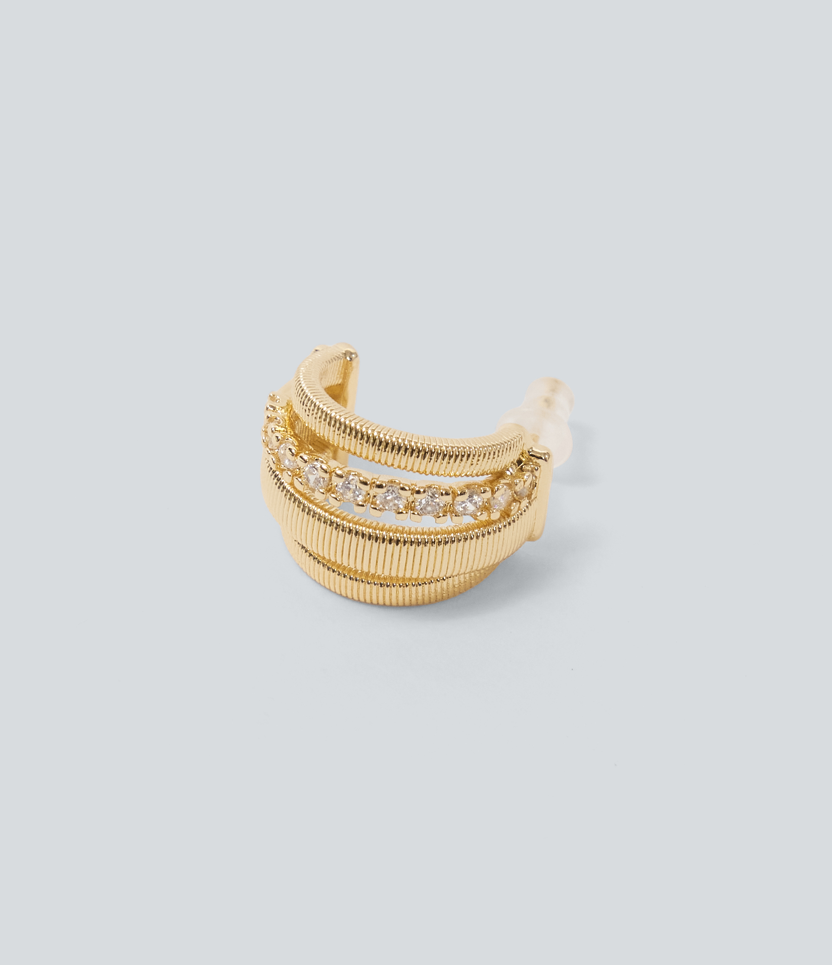 Gold Rhinestone Earrings / 2