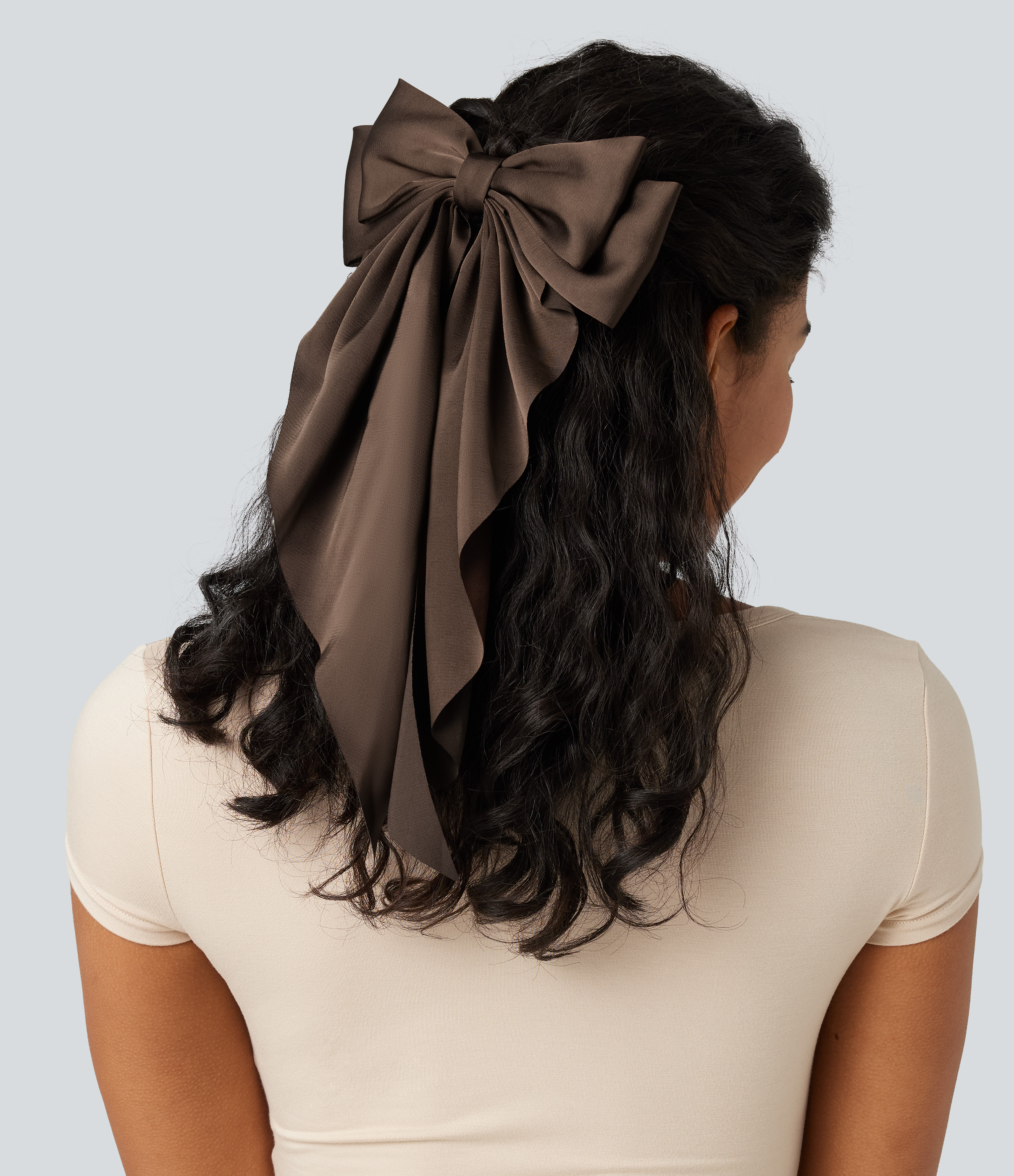 Satin Bow Hair Clip