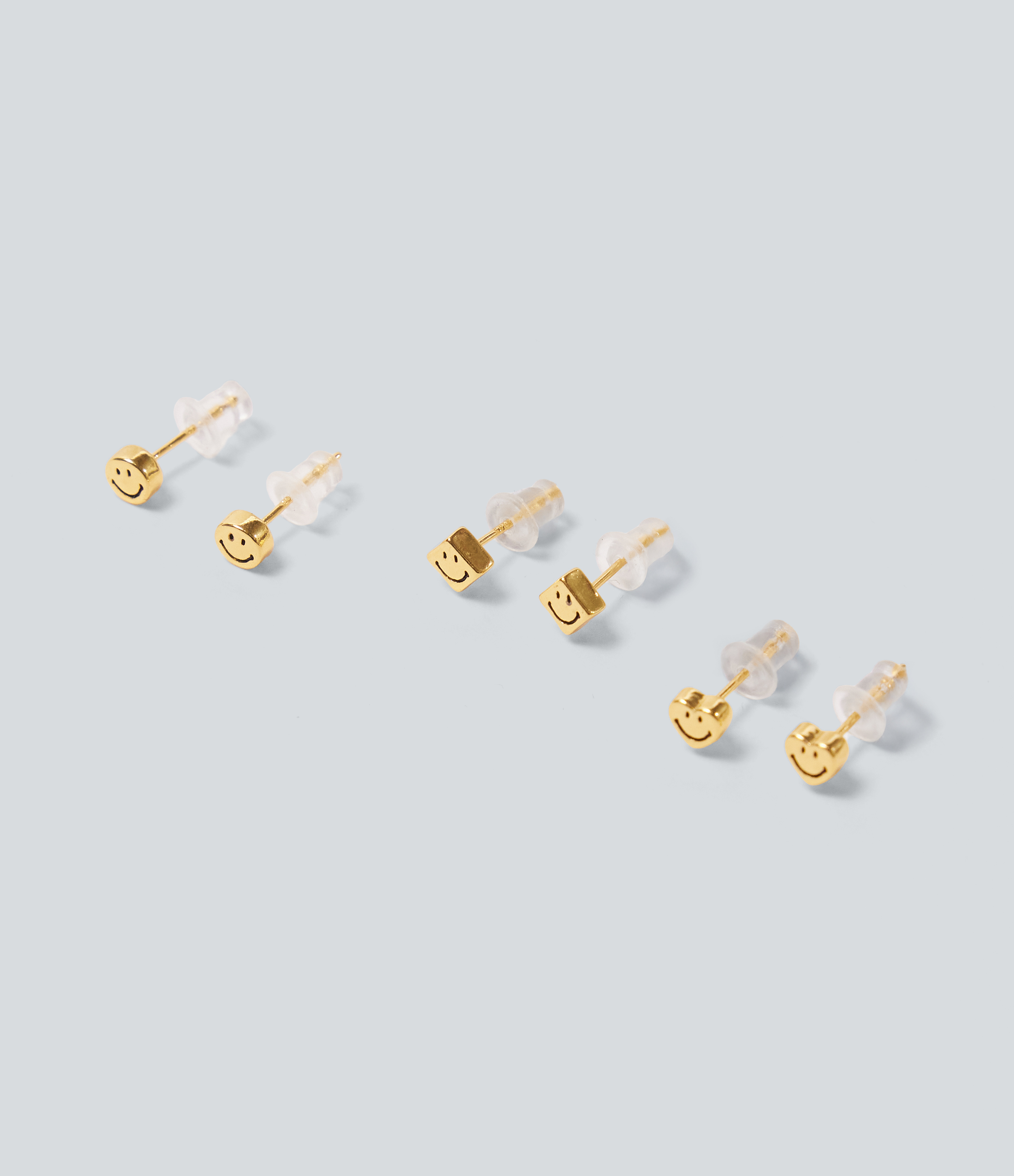 Gold Smiling Earrings / 2