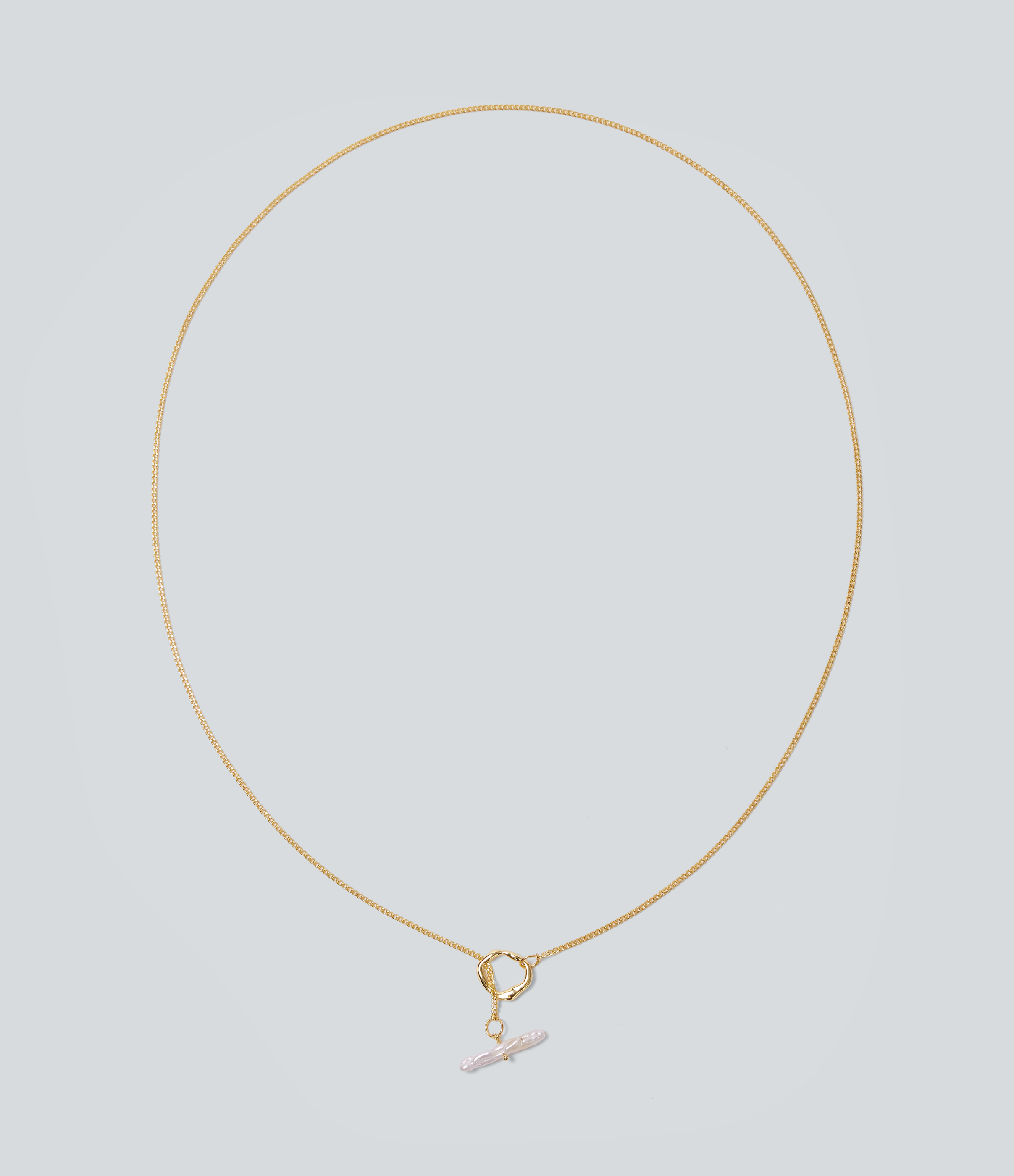 Collier à pendentif perlé en alliage