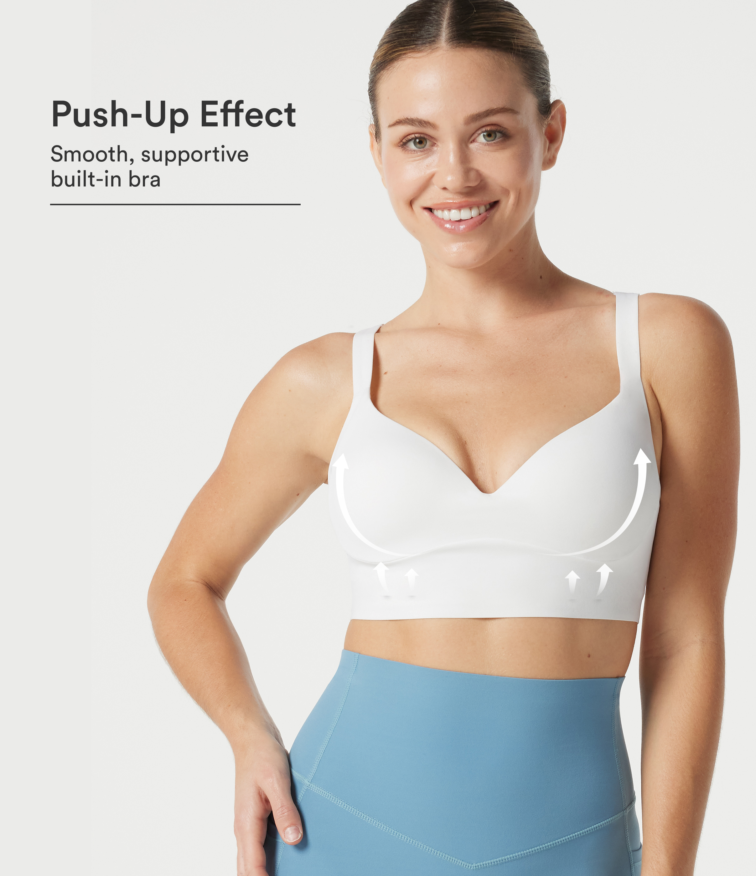 Halara UltraSculpt™ Push-Up Adjustable Buckle Non-Removable Pad Yoga Sports Bra