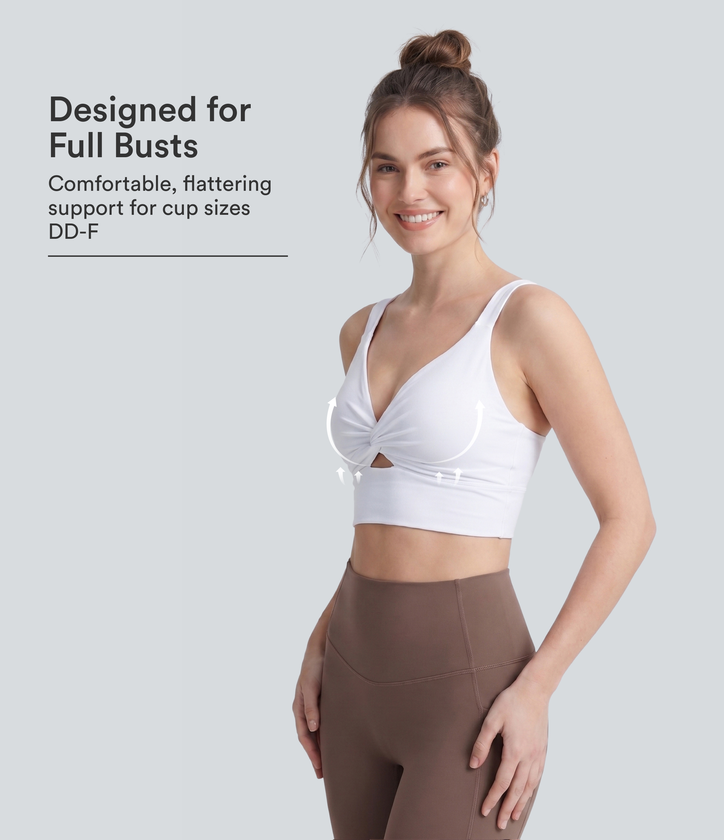 Halara UltraSculpt™ Low Support Push-Up Yoga Sports Bra DD-F Cups