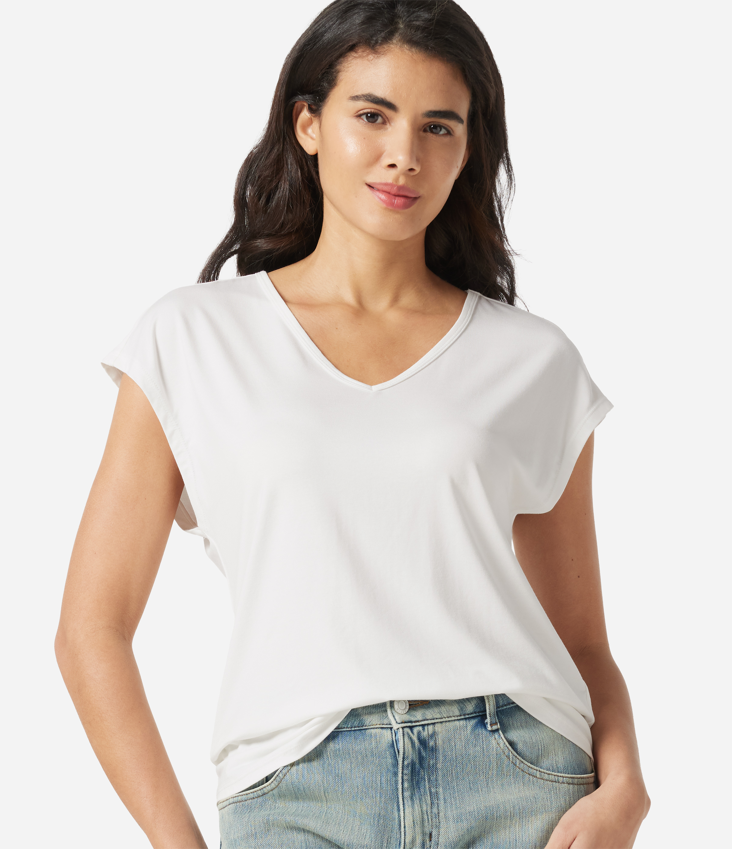 V Neck Short Sleeve Casual T-Shirt