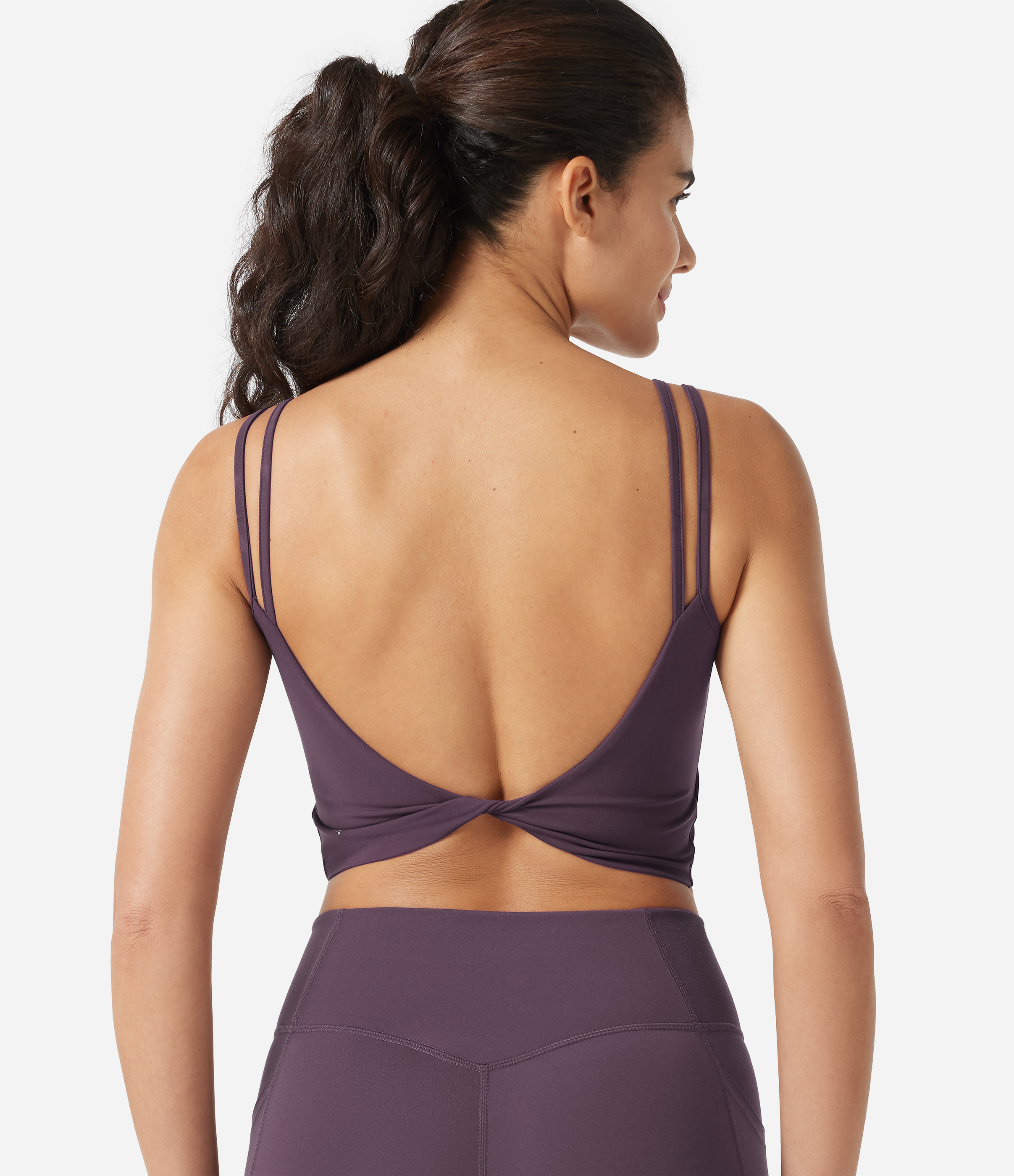 Halara UltraSculpt™ Double Straps Twisted Backless Cropped Yoga Tank Top