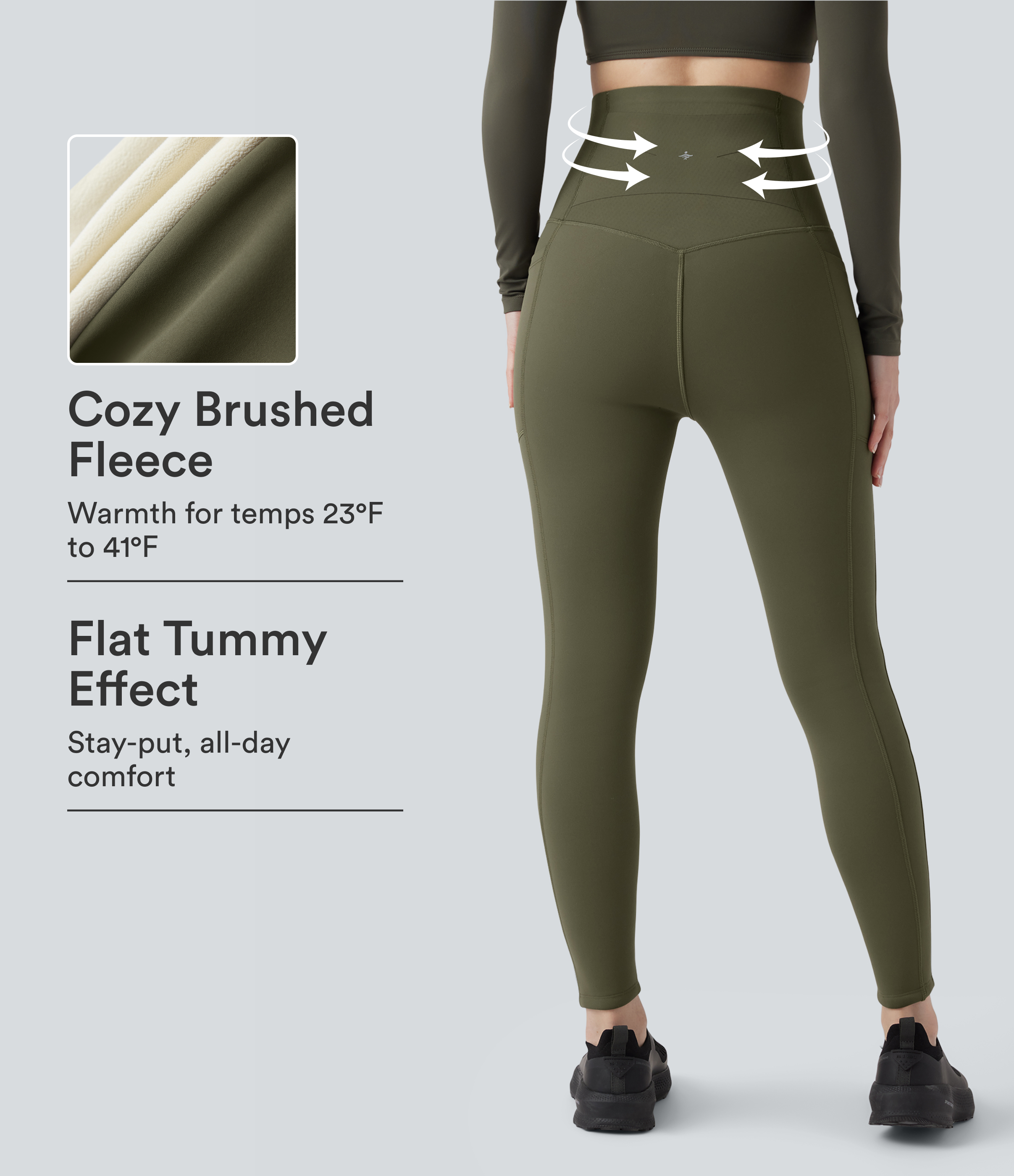 Halara UltraSculpt™ Extra Heat Ultra High-Waist Tummy Control Training Leggings with Pockets