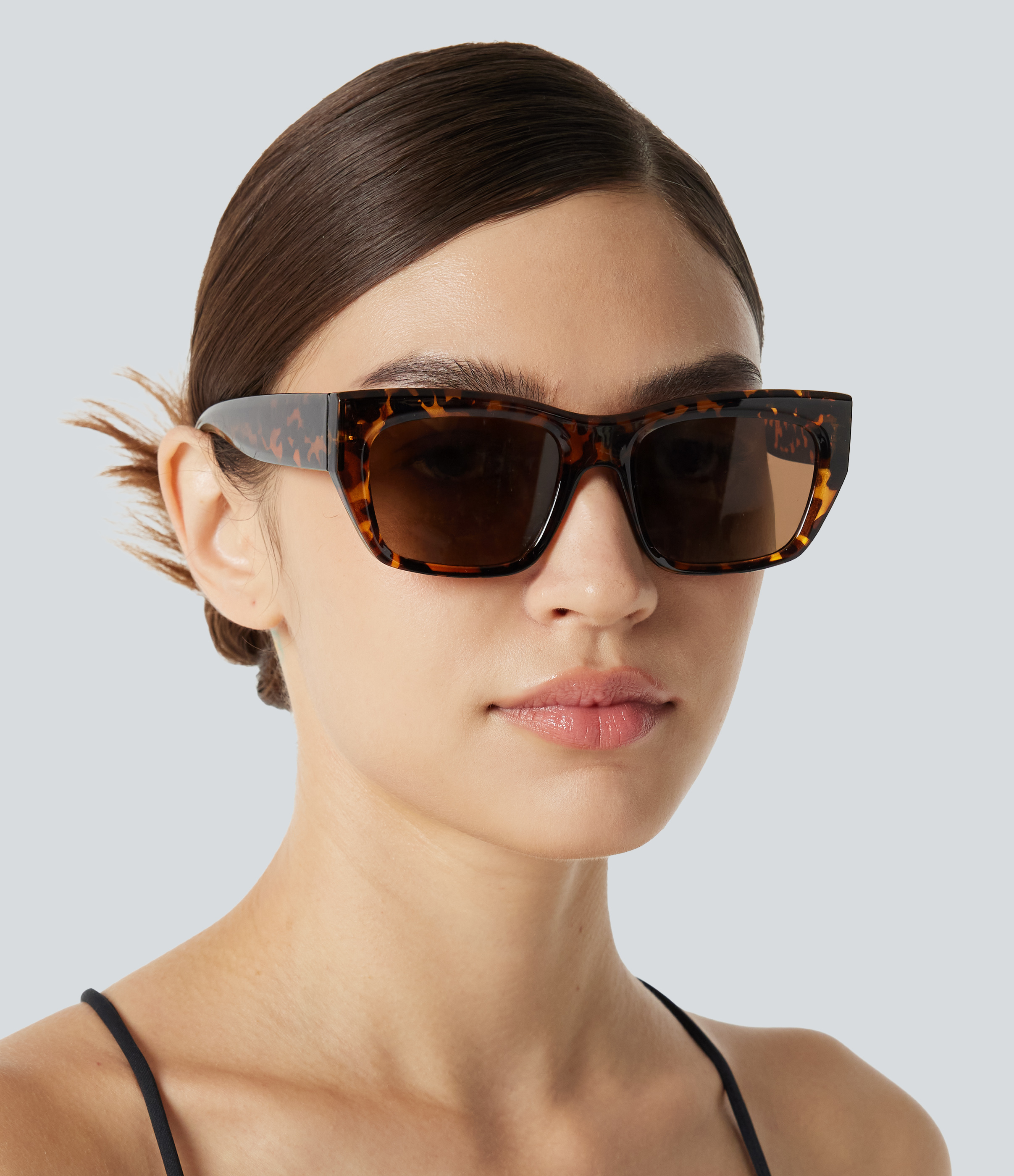 Amber Leopard Square-Framed Sunglasses / 2