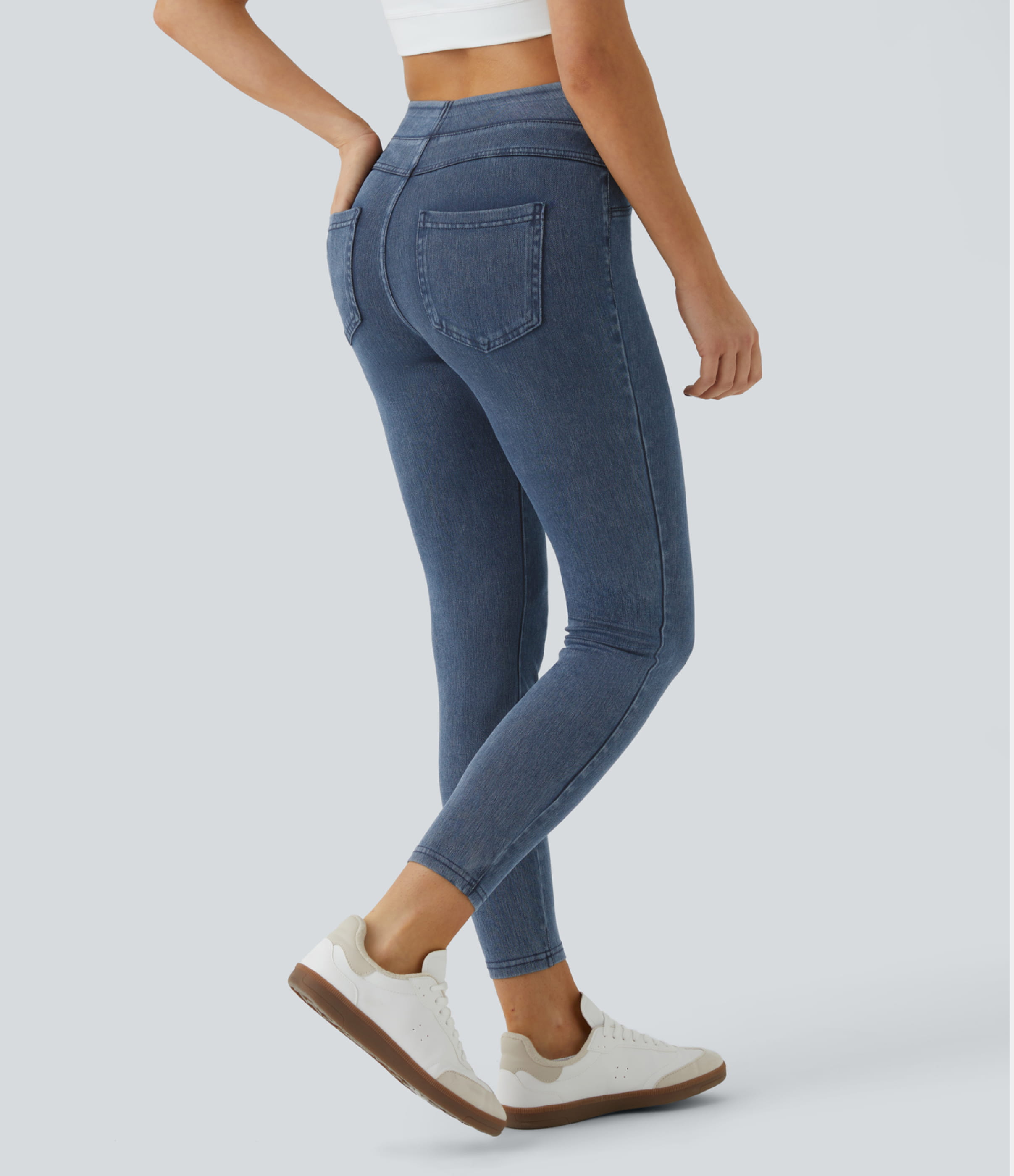 Halara Flex™ High Waisted Pocket Denim Casual Leggings