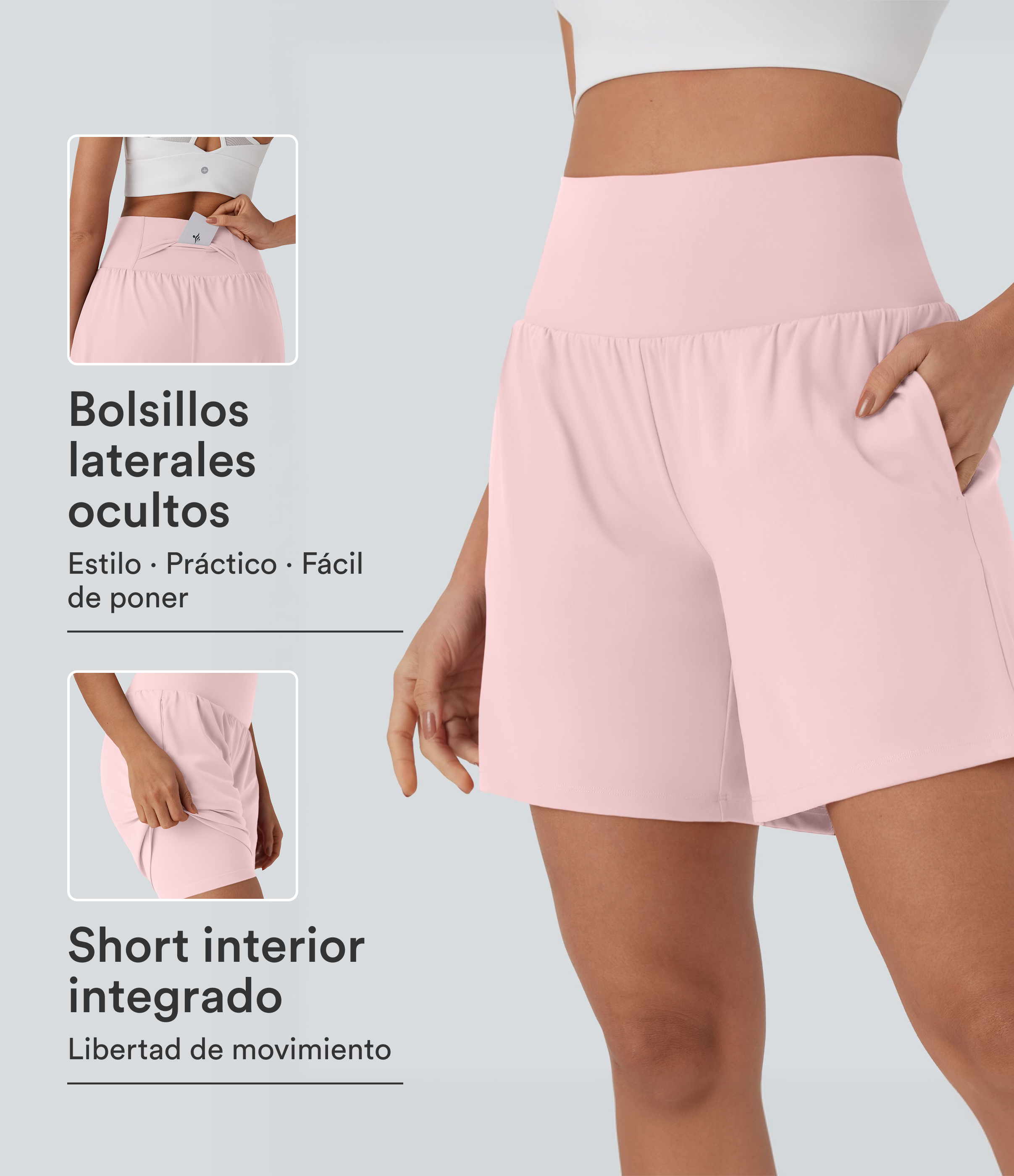 SoftlyZero™ Airy Super High Waisted 2-in-1 Cool Touch Yoga Shorts 7" with Pockets