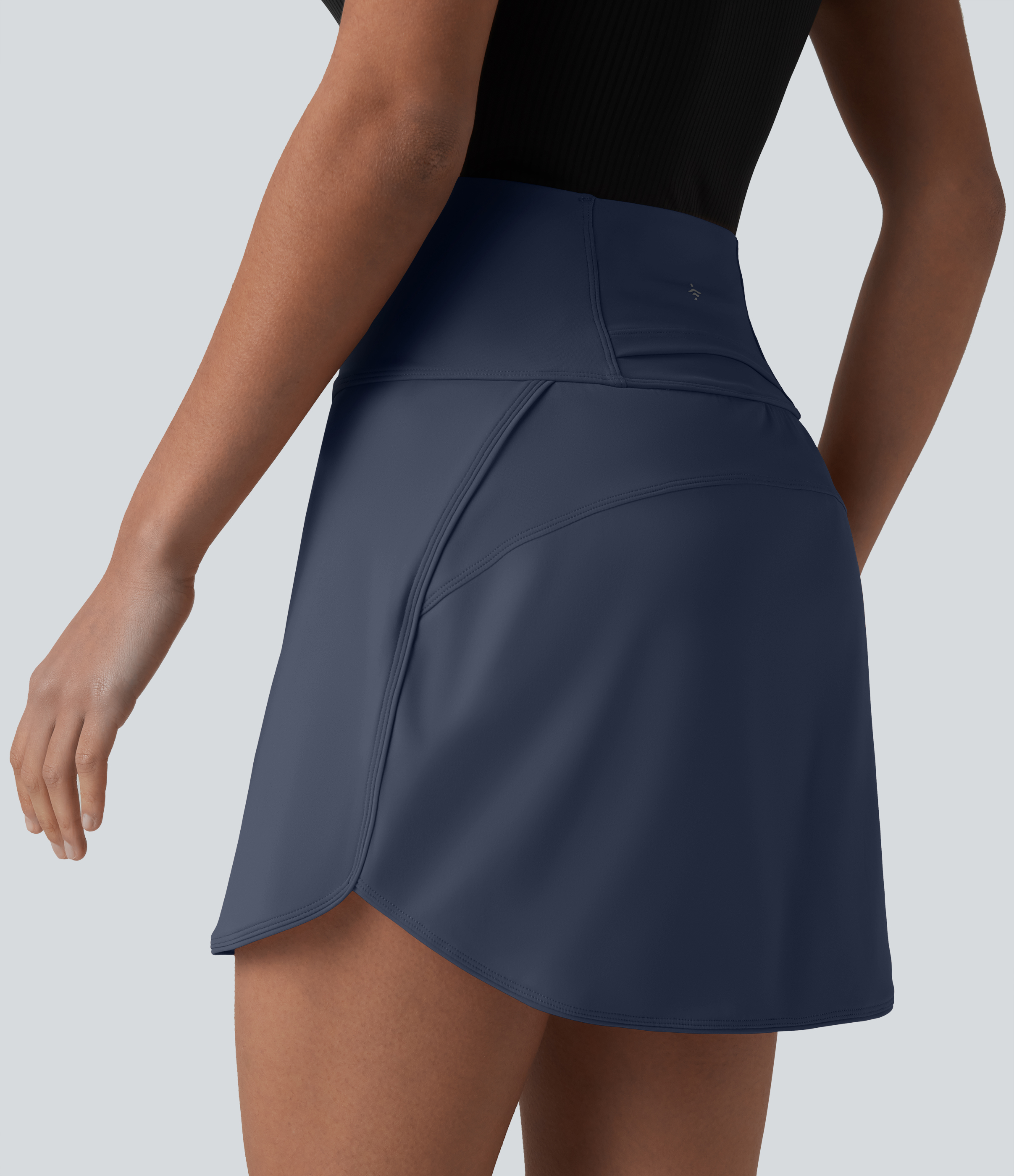 SoftlyZero™ Airy Ultra High-Waist Tummy Control Curved Hem 2-in-1 Cool Touch Golf Mini Skirt with Pockets